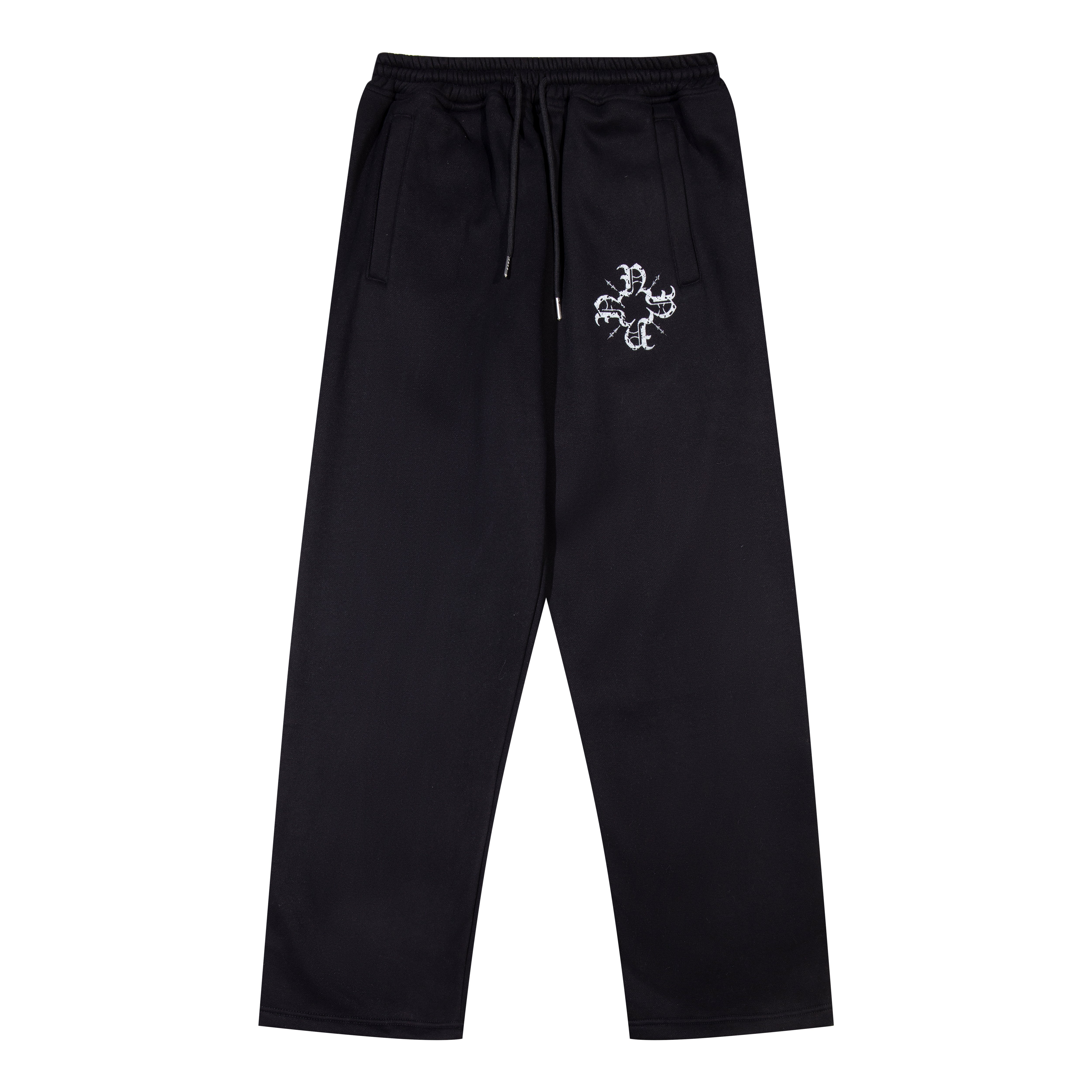 Monogram Essential Straight Leg Sweatpant Black