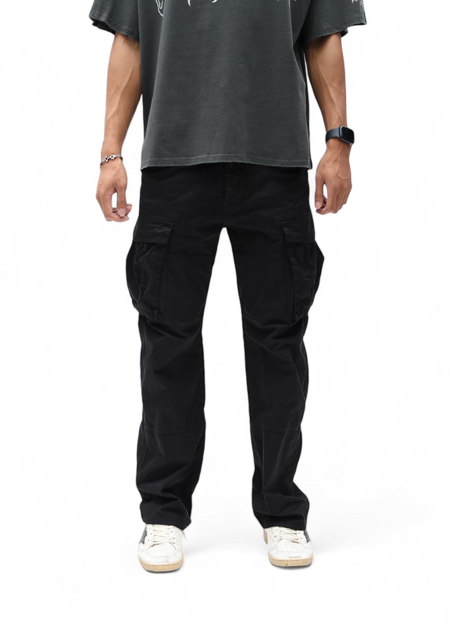 Black Cargo Chino