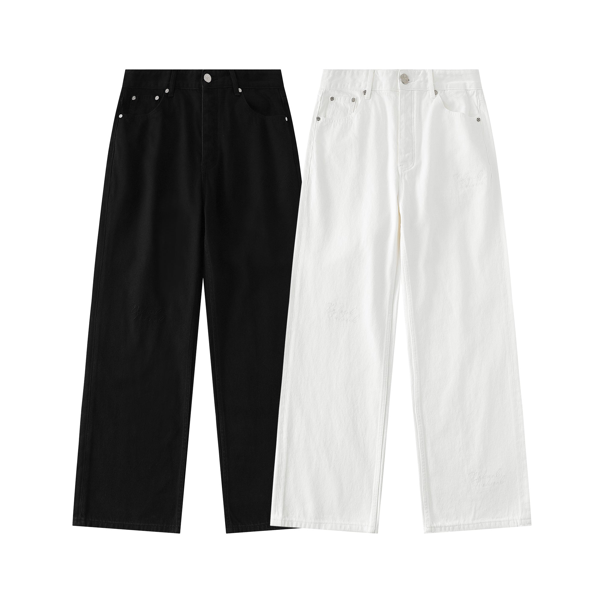 Double Logo Straight Leg Pant