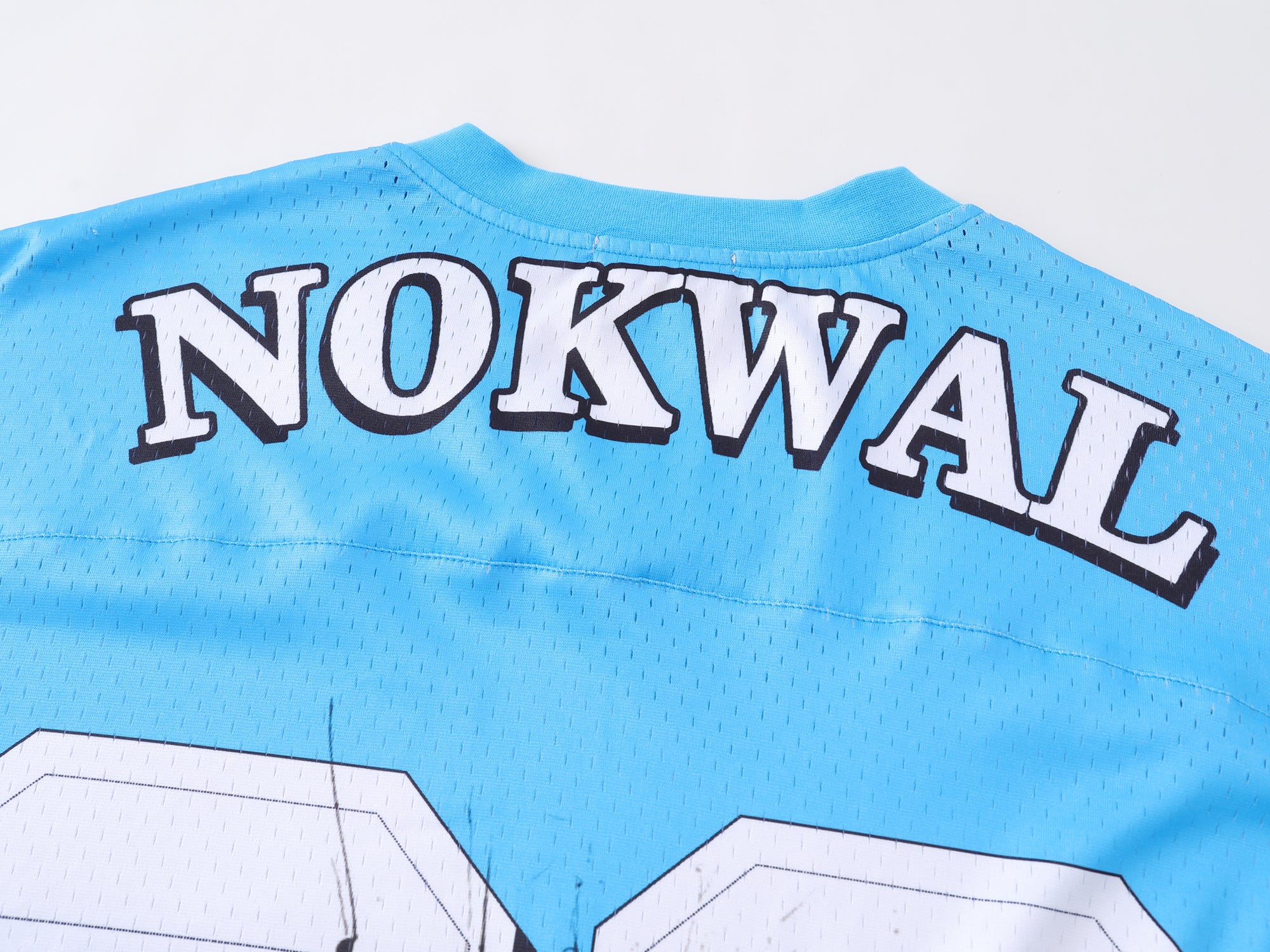 Monogram Blue Mesh Cropped Jersey