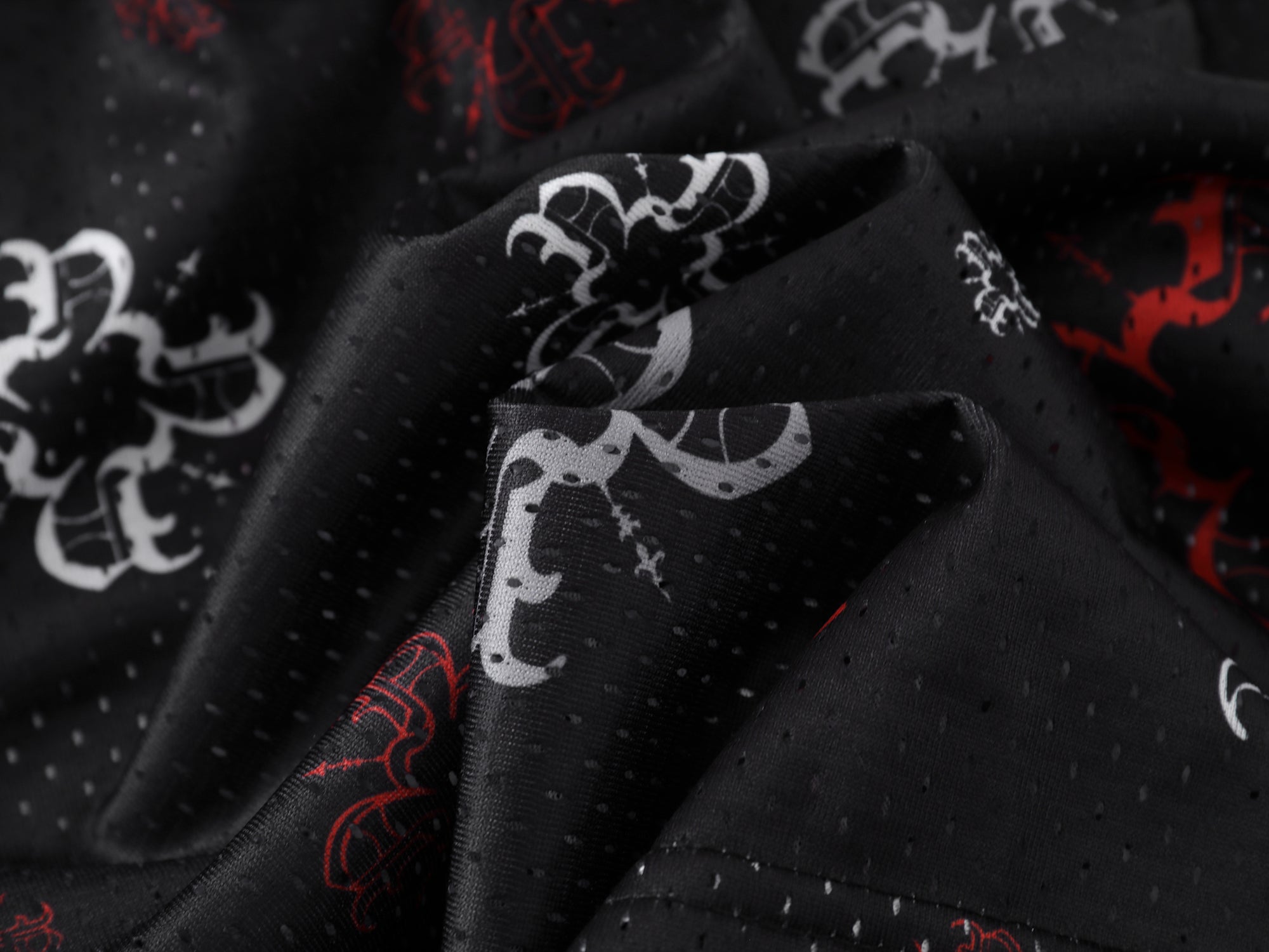 Black Multi Monogram Mesh Shorts