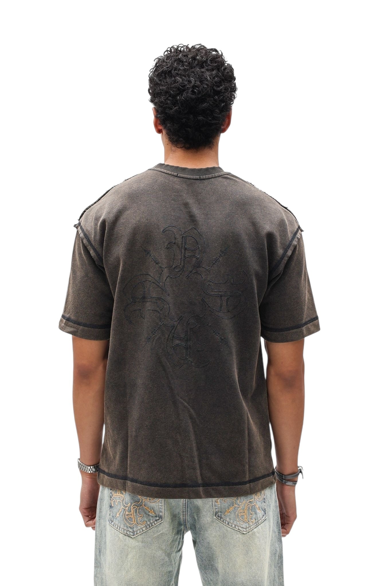 Inside-Out Bronze Varsity Nokwal Logo Tee