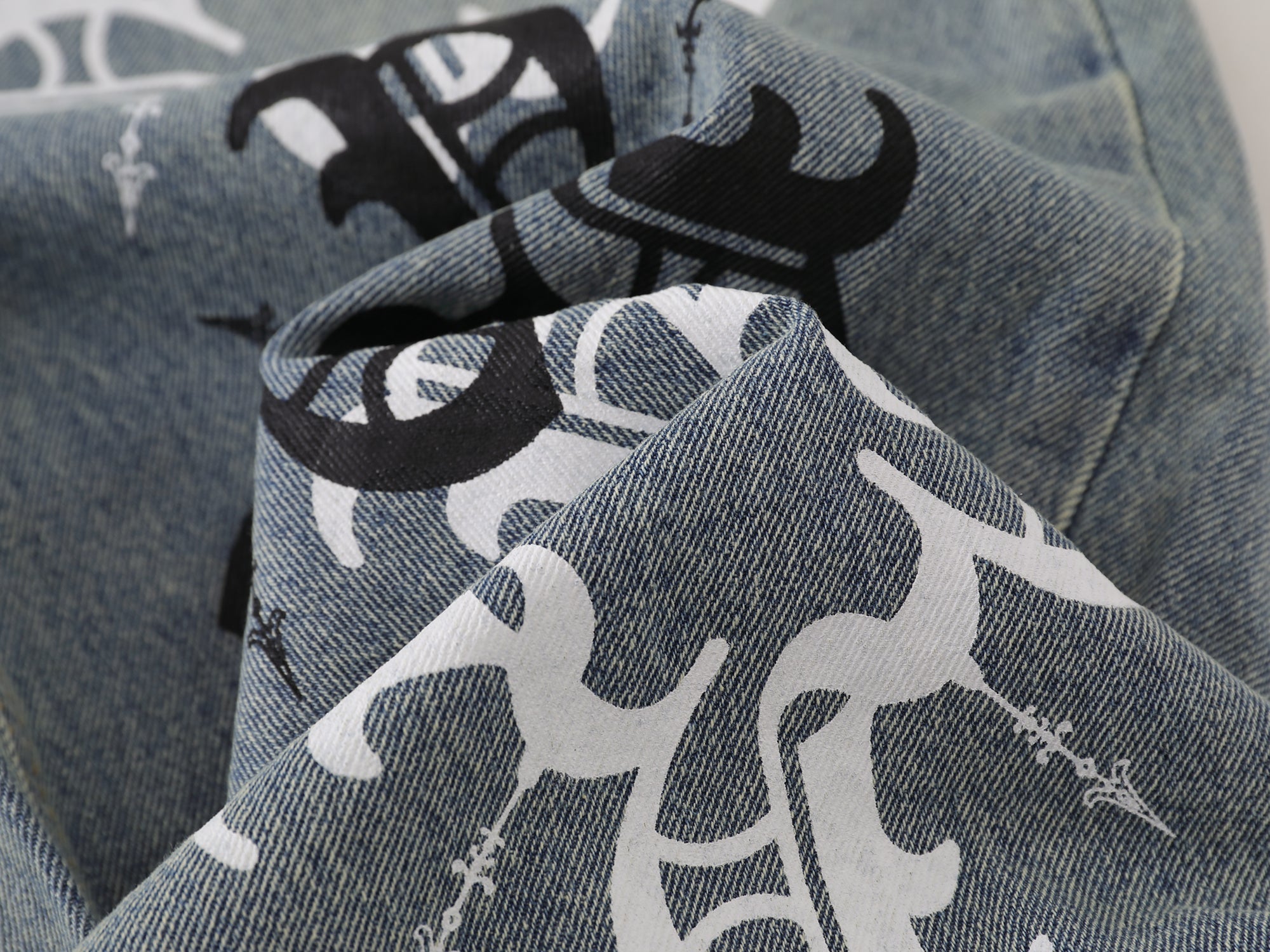 Inner Locking Monogram Straight Leg Denim