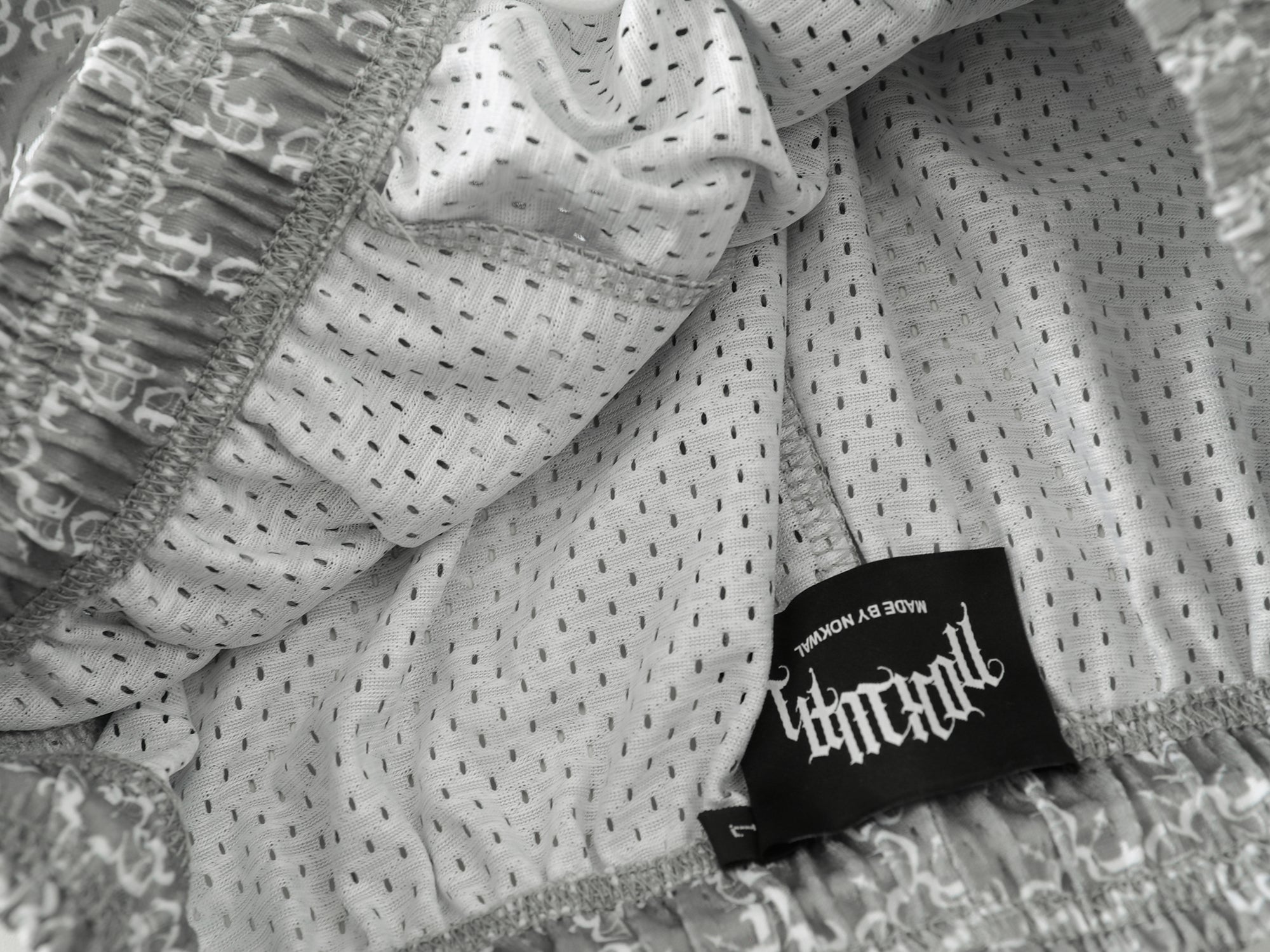 All Over Monogram Pattern Mesh Shorts