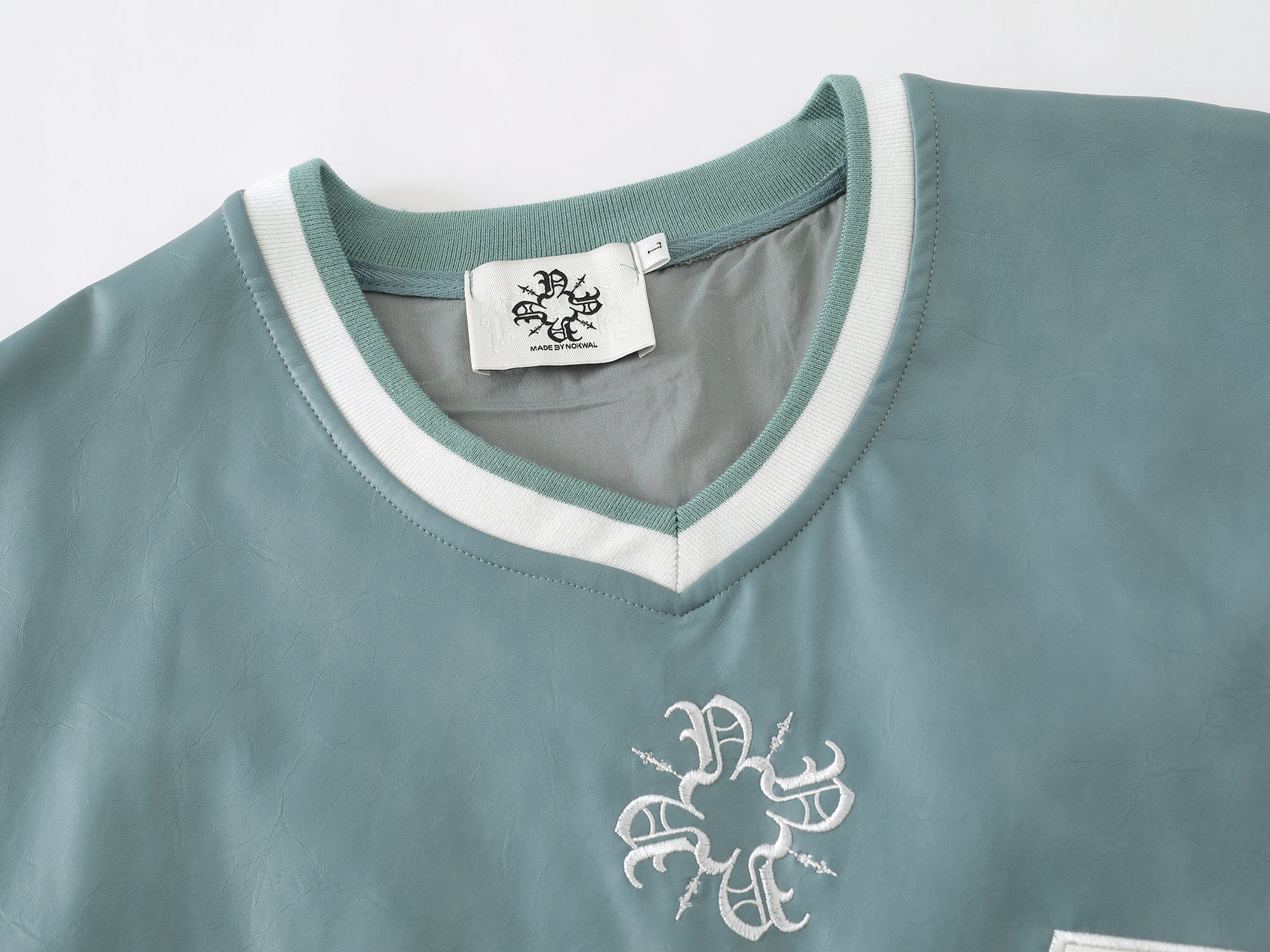 22 Leather Jersey - Washed Teal