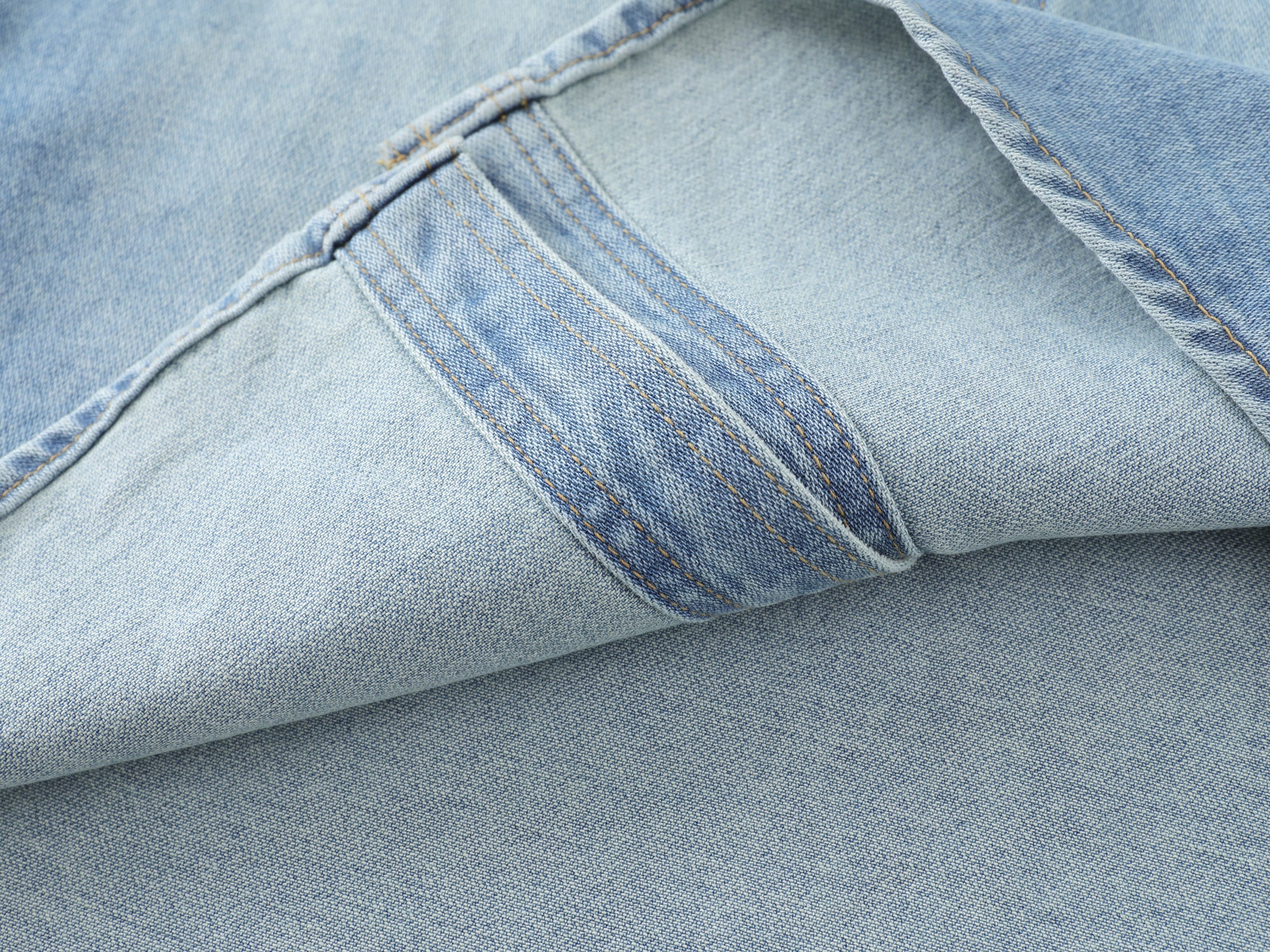 Nokwal Faded Blue Denim Shirt
