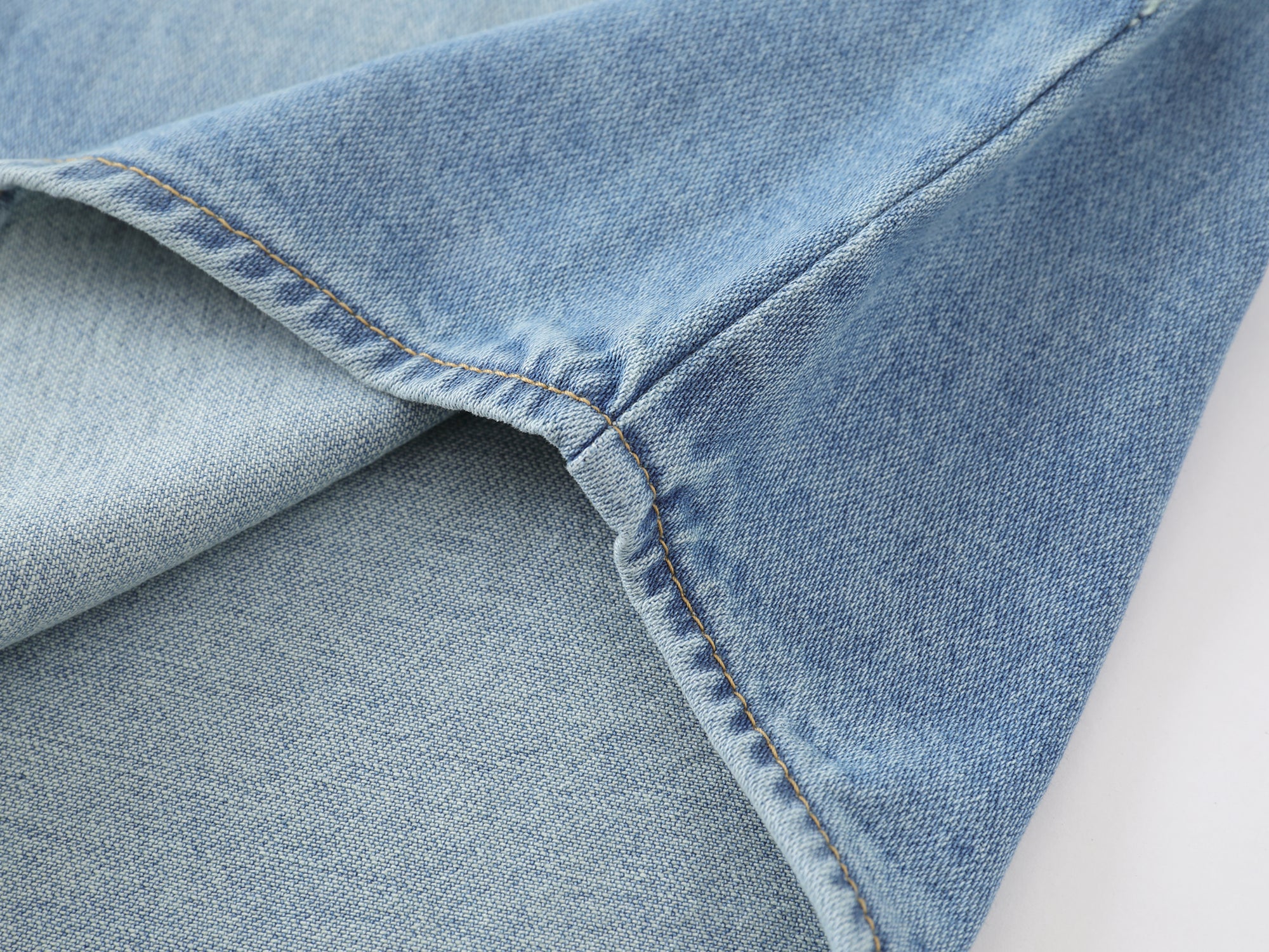 Nokwal Faded Blue Denim Shirt