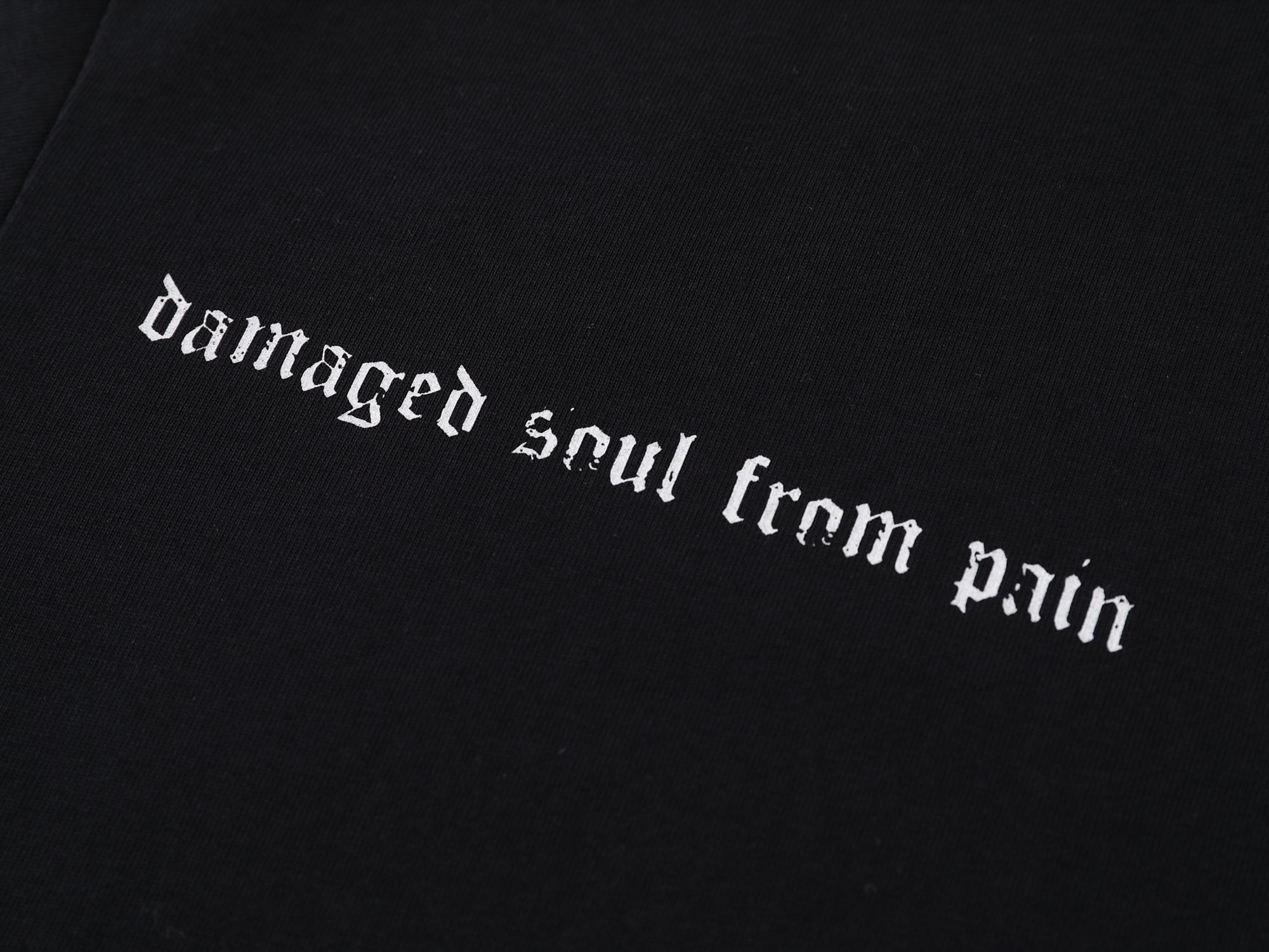Damaged Soul From Pain - Reflective - T-Shirt - Black