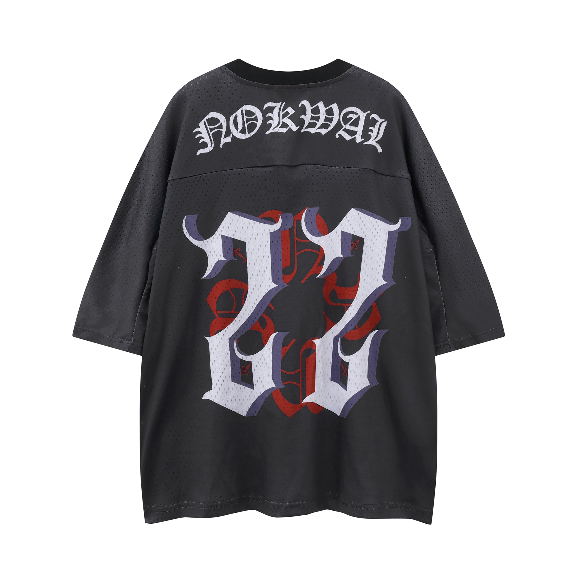 Monogram Black Mesh Cropped Jersey