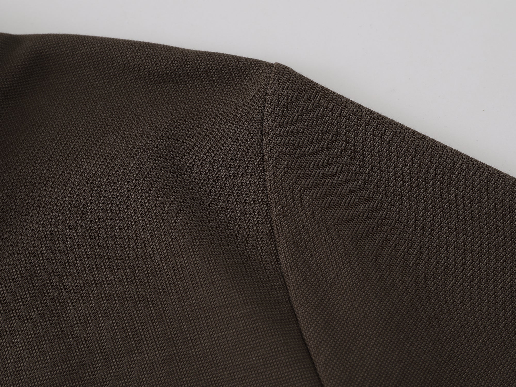 Monogram Embroidered Polo -Brown