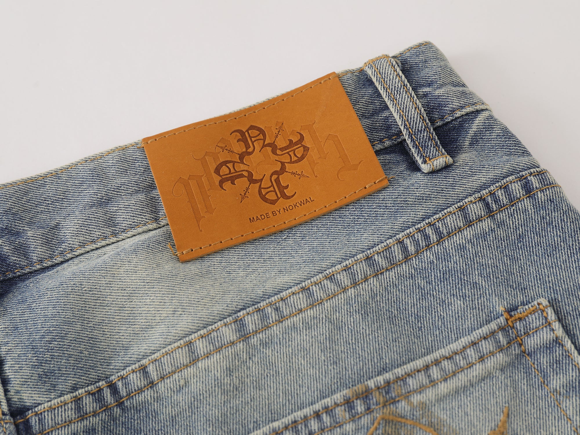Inner Locking Monogram Straight Leg Denim