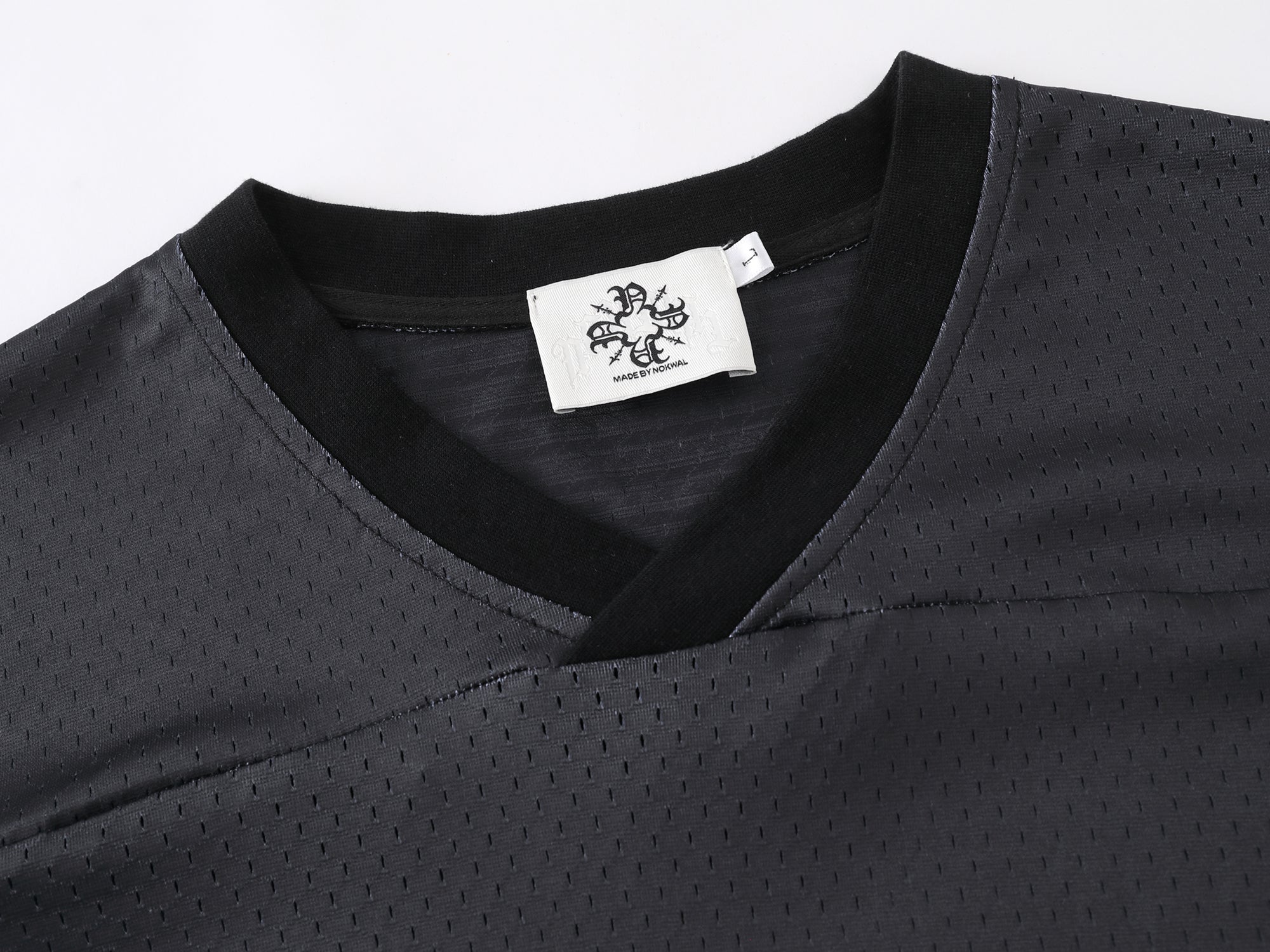 Monogram Black Mesh Cropped Jersey