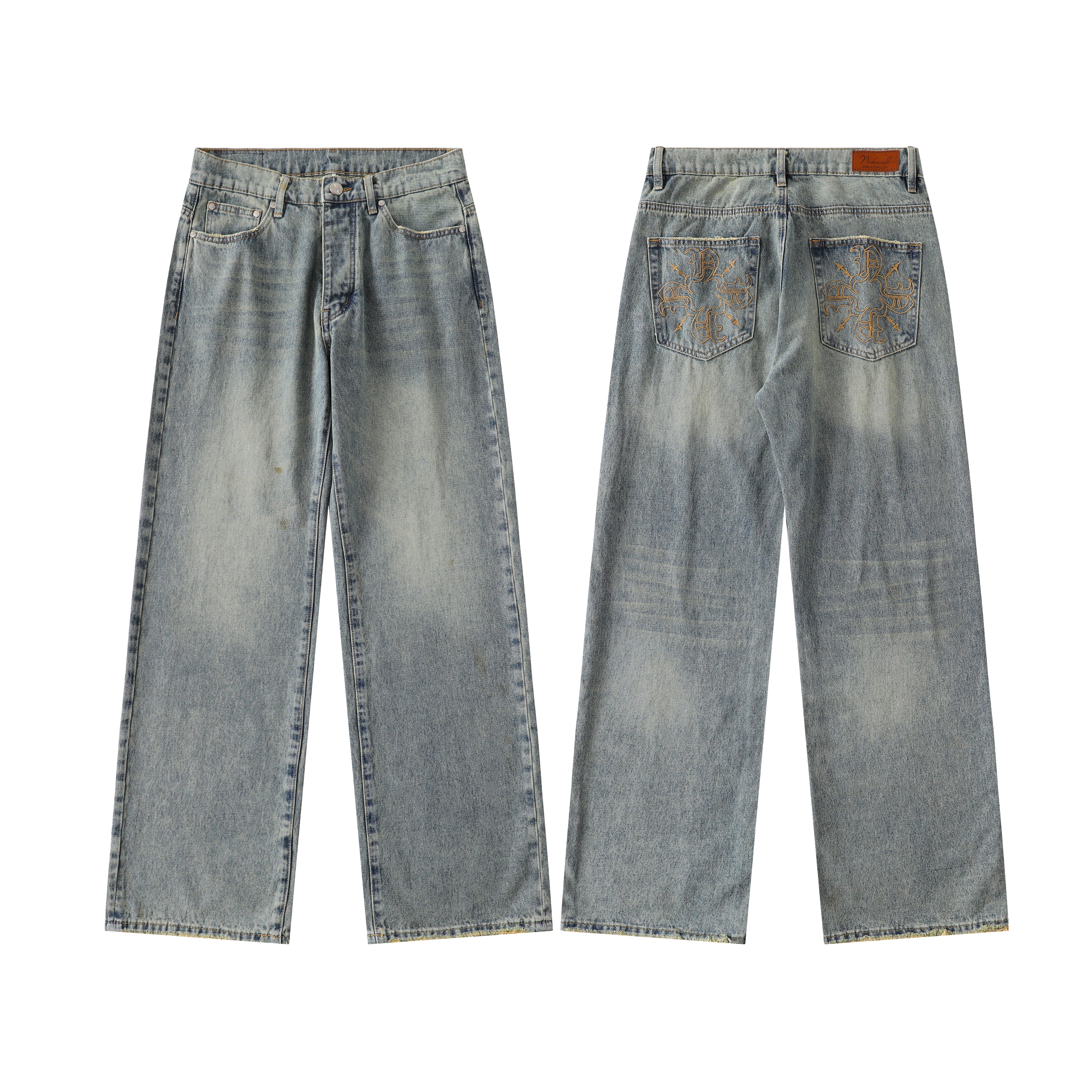 Vintage Blue Straight Leg Denim