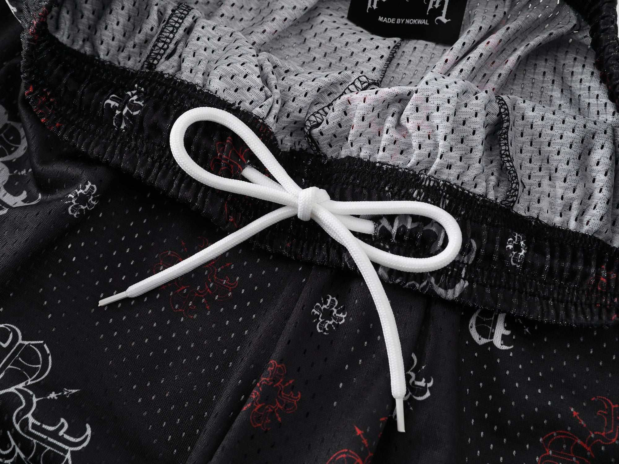 Black Multi Monogram Mesh Shorts