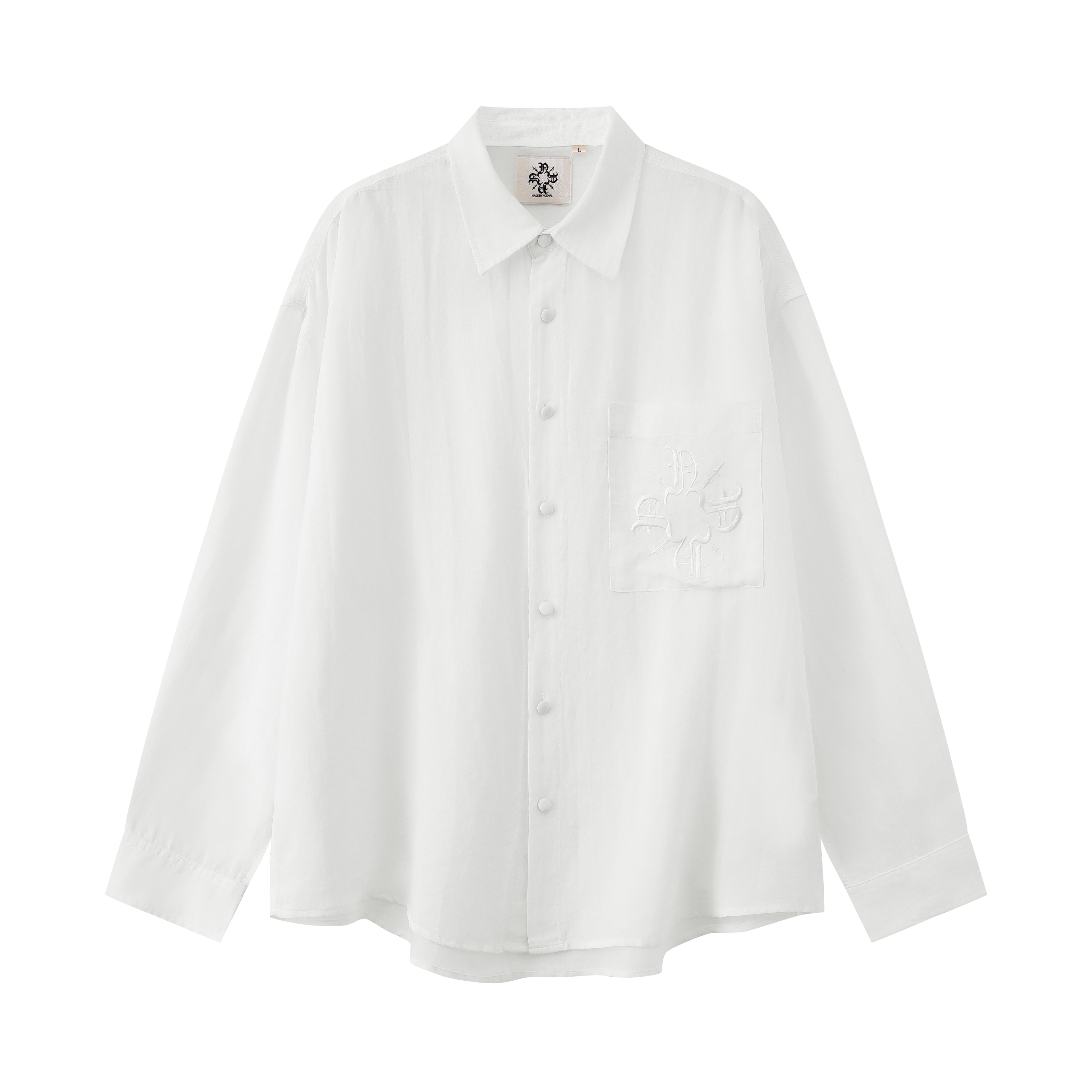 Long Sleeve Button Down Monogram Bloom Shirt