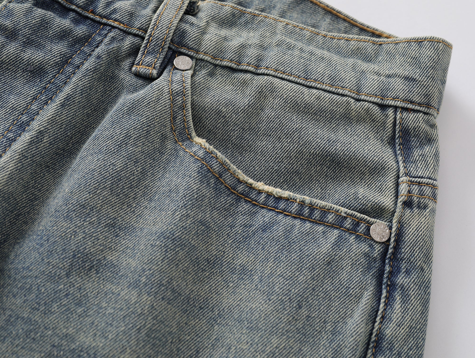 Vintage Blue Straight Leg Denim