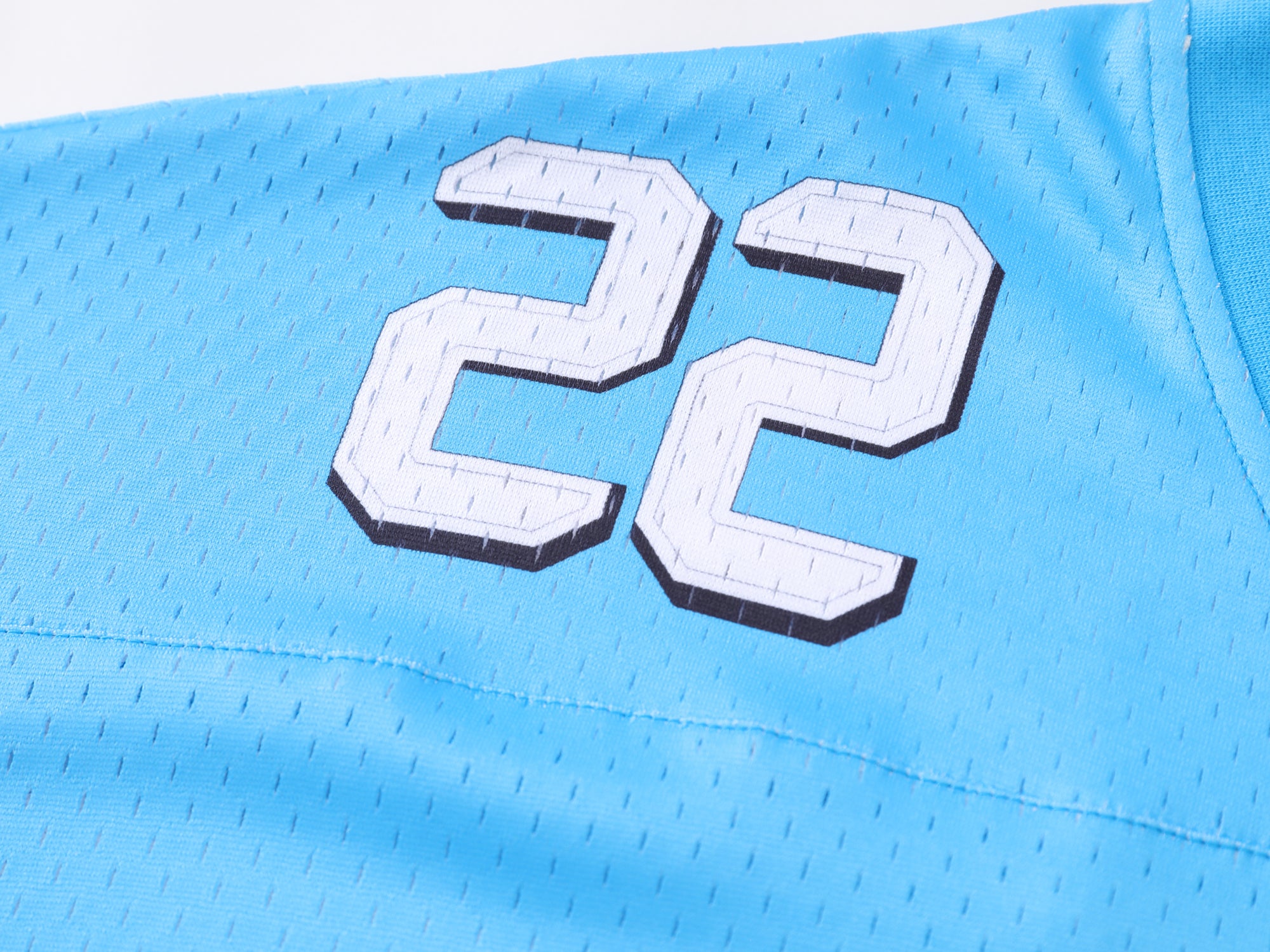 Monogram Blue Mesh Cropped Jersey