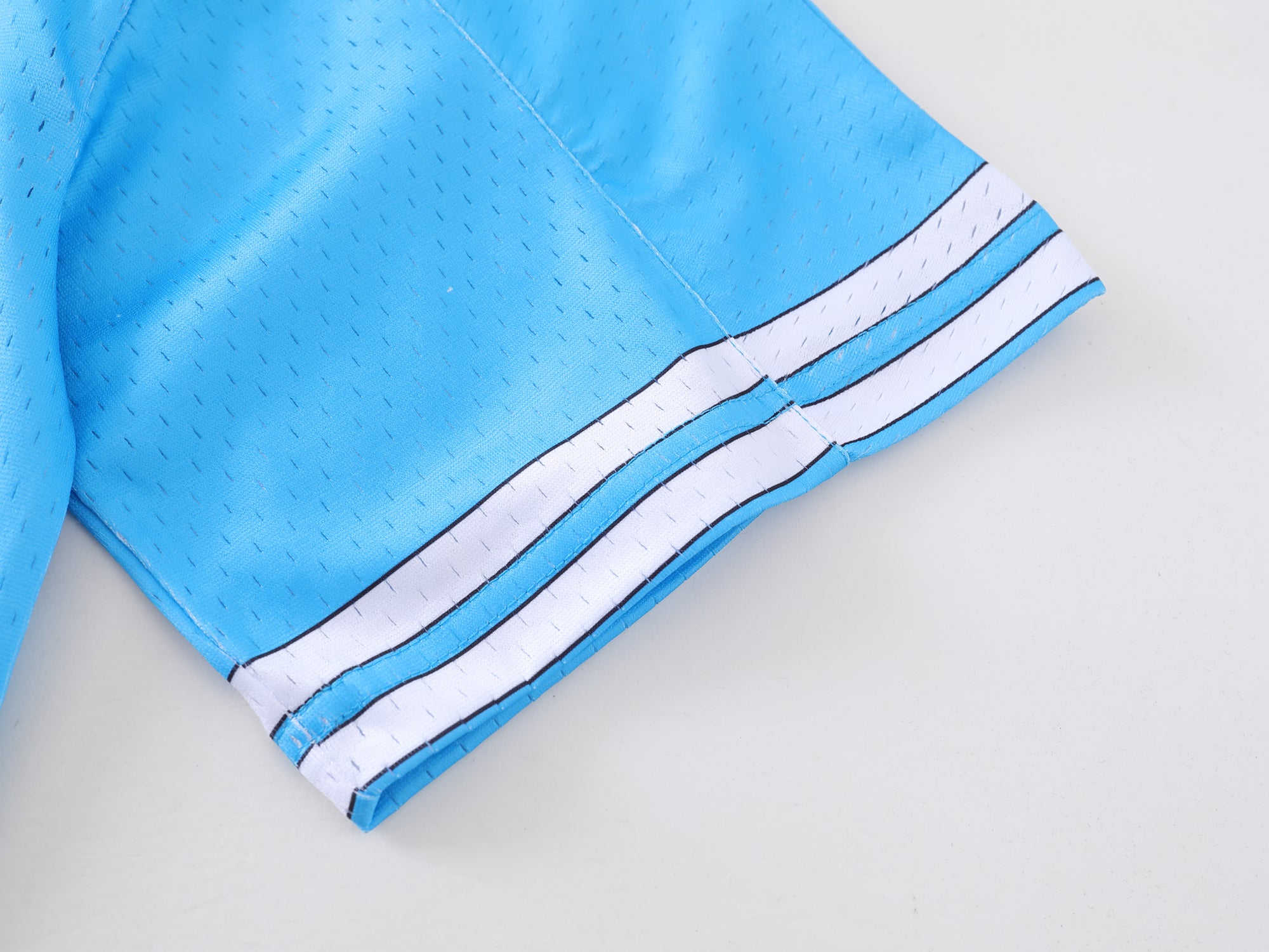 Monogram Blue Mesh Cropped Jersey