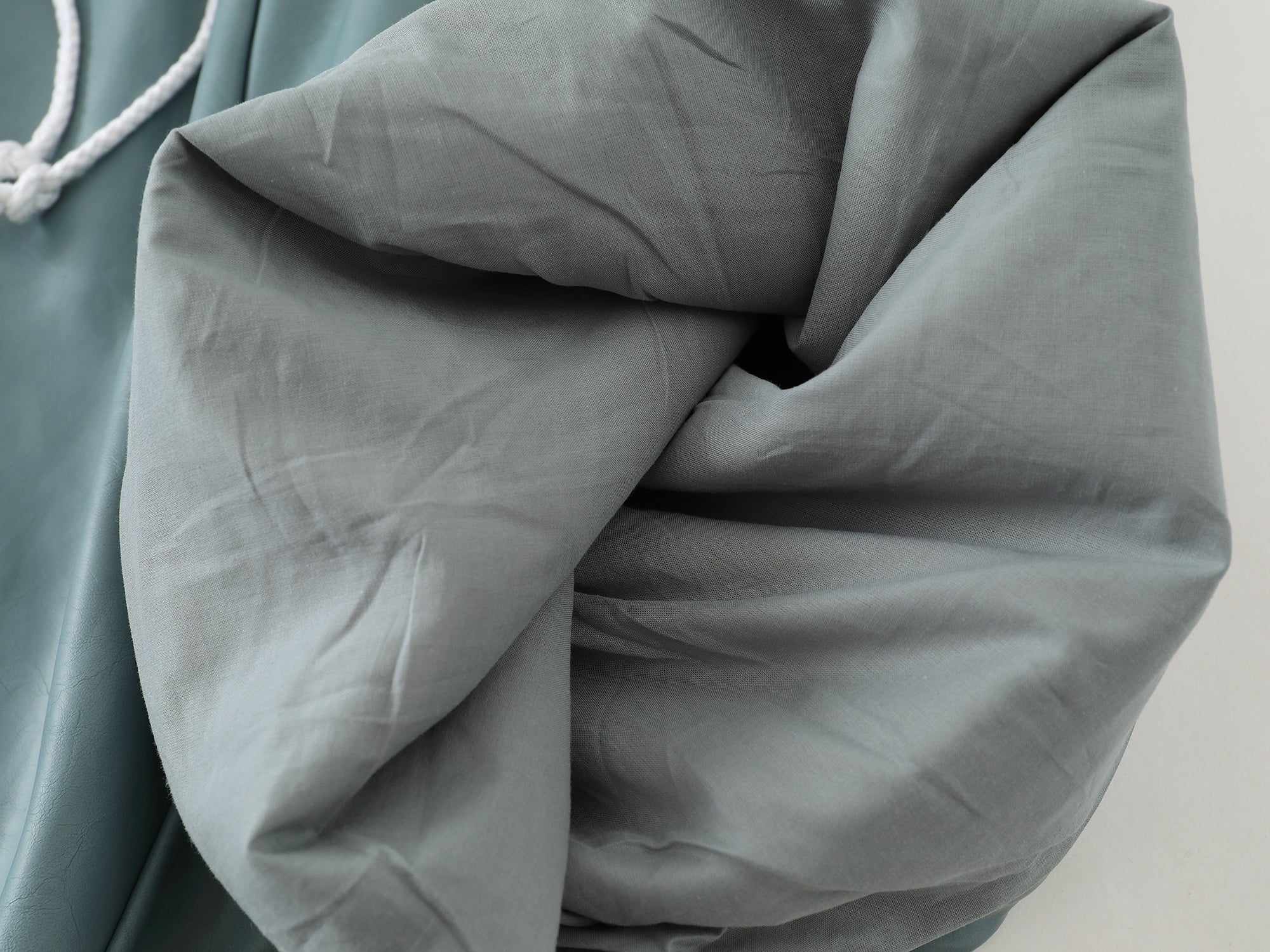 Leather Shorts -Washed Teal