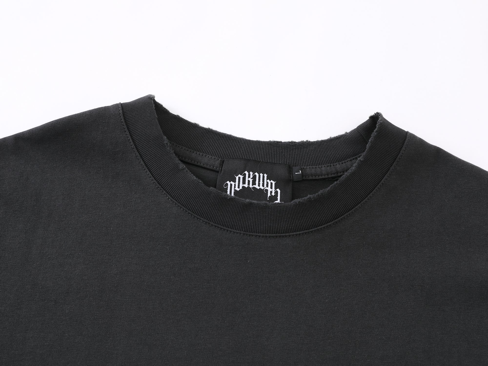 Rhinestone Arch Logo Tee -Black