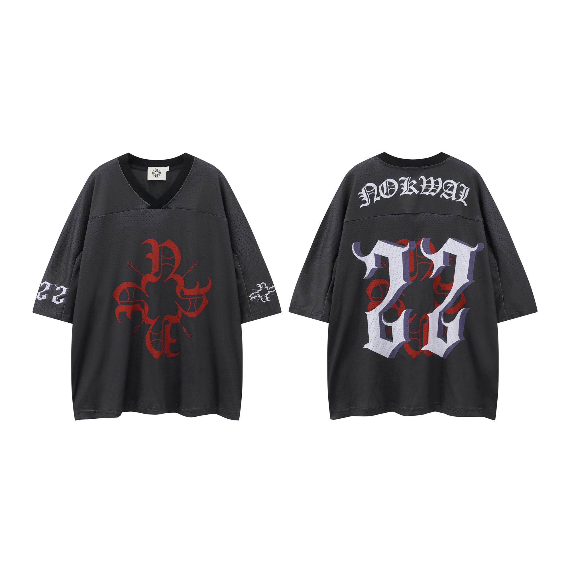 Monogram Black Mesh Cropped Jersey