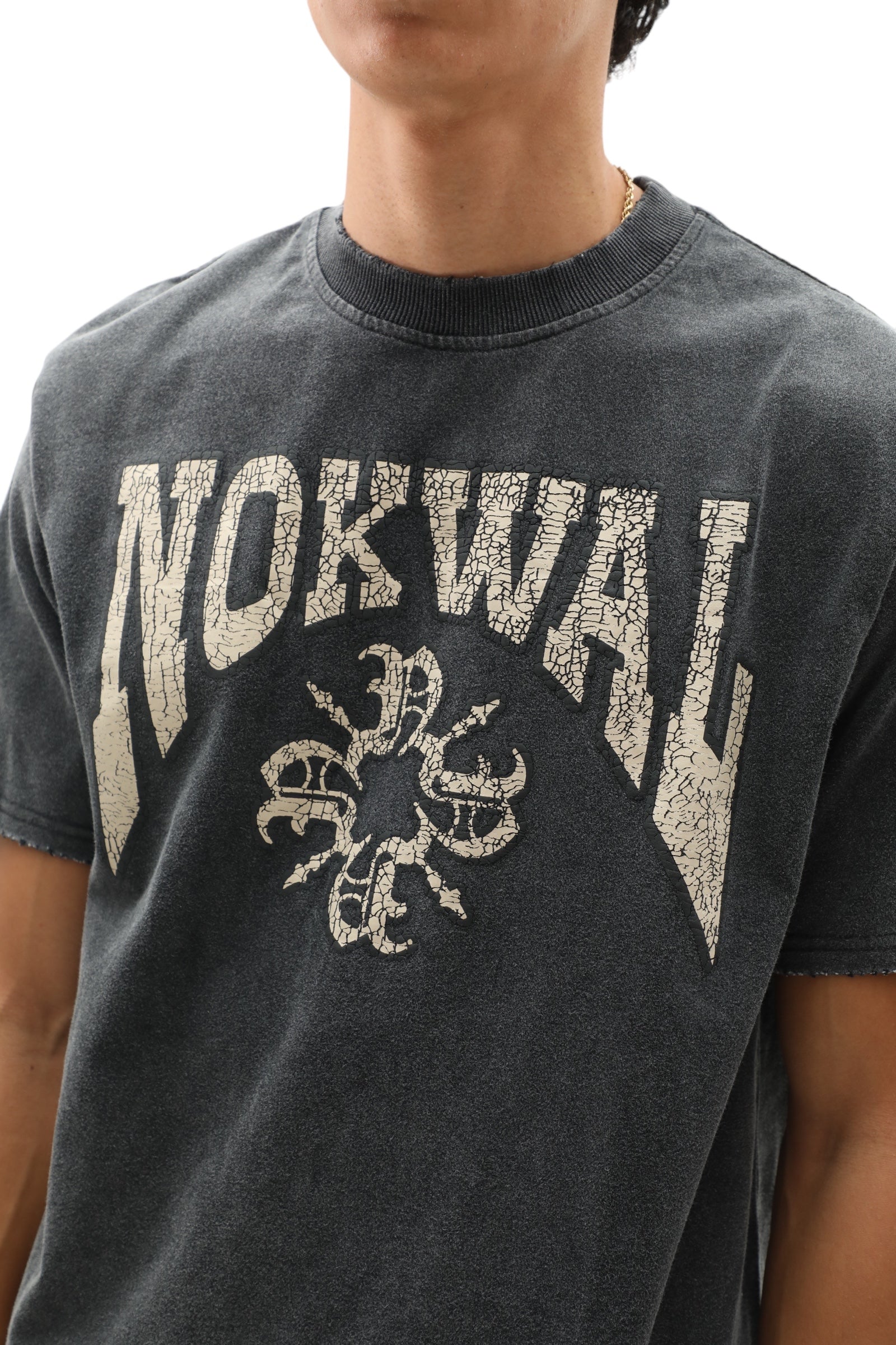 Vintage Cracked Nokwal Monogram T-Shirt
