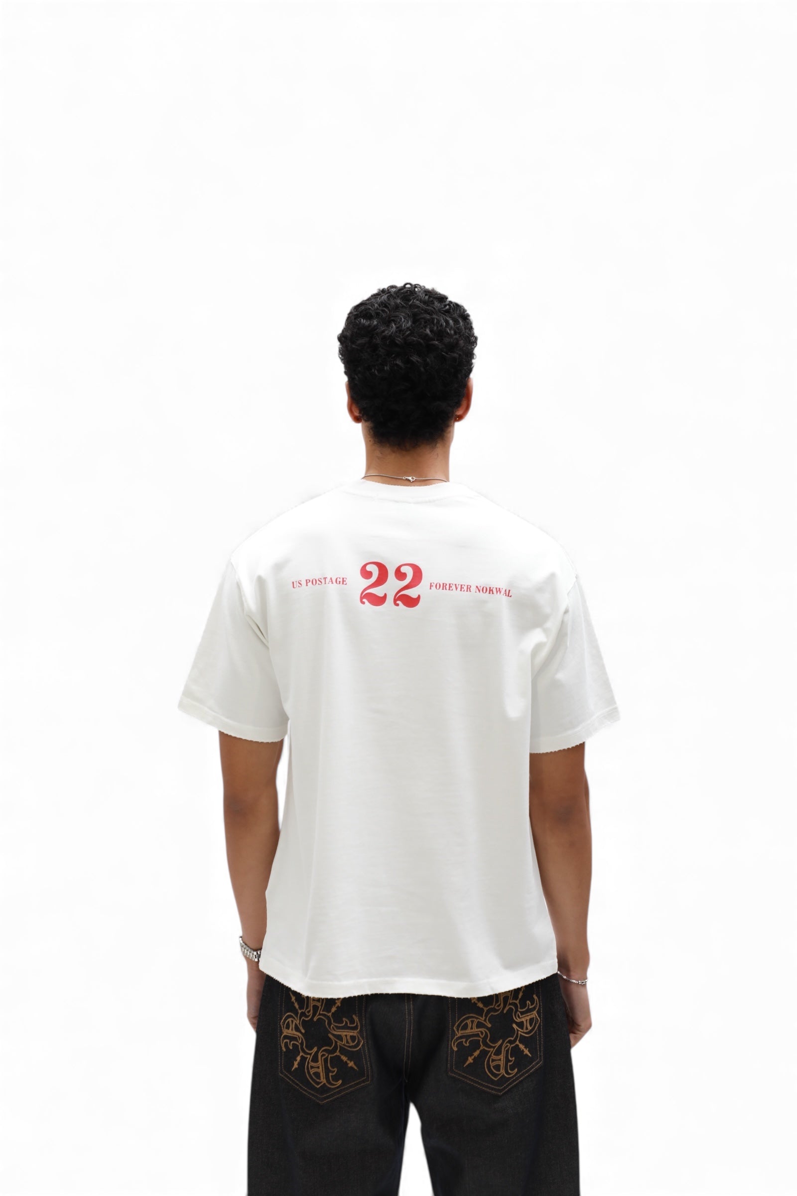 Nokwal Forever Stamp Tee-White