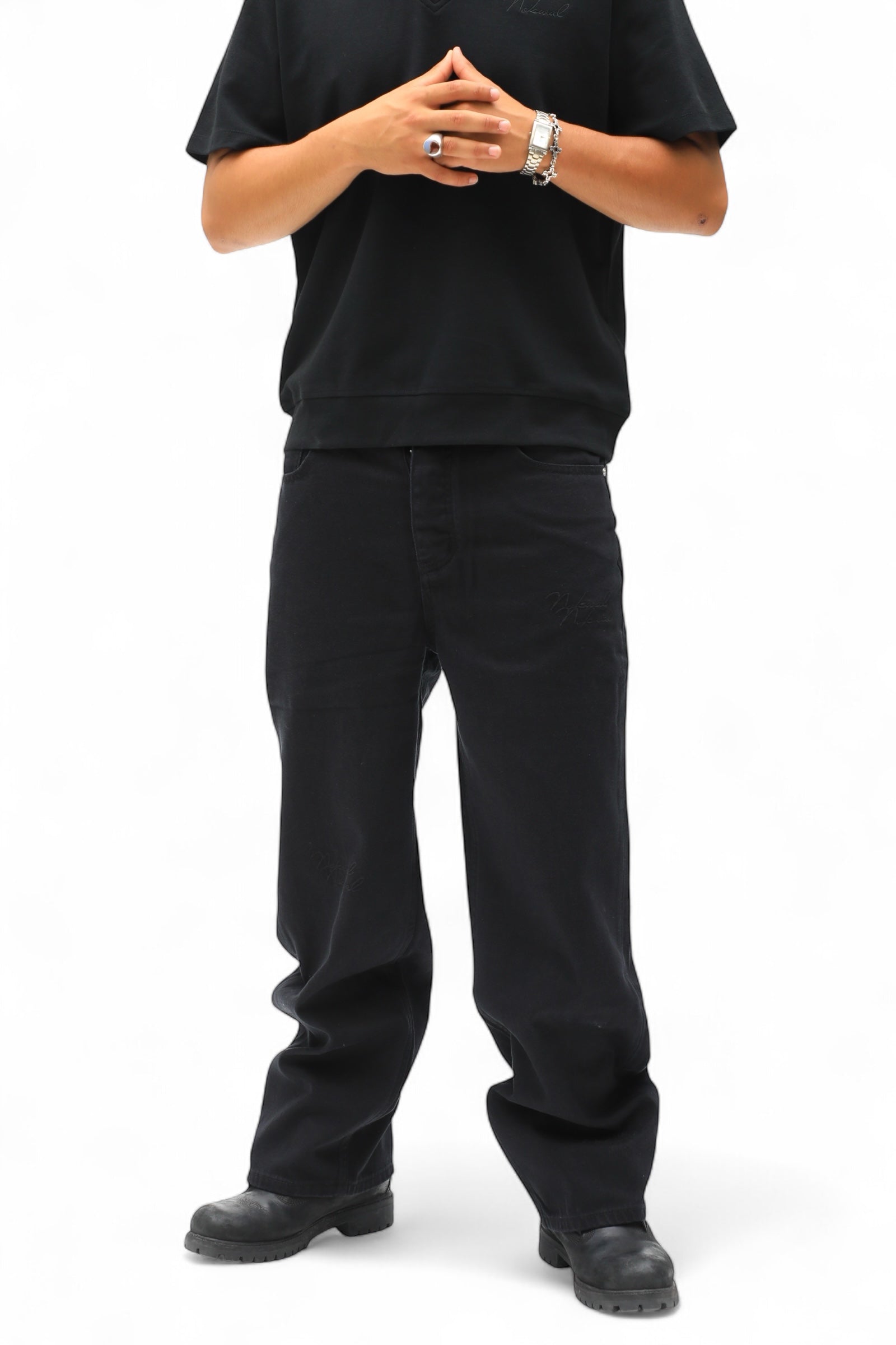 Double Logo Straight Leg Pant