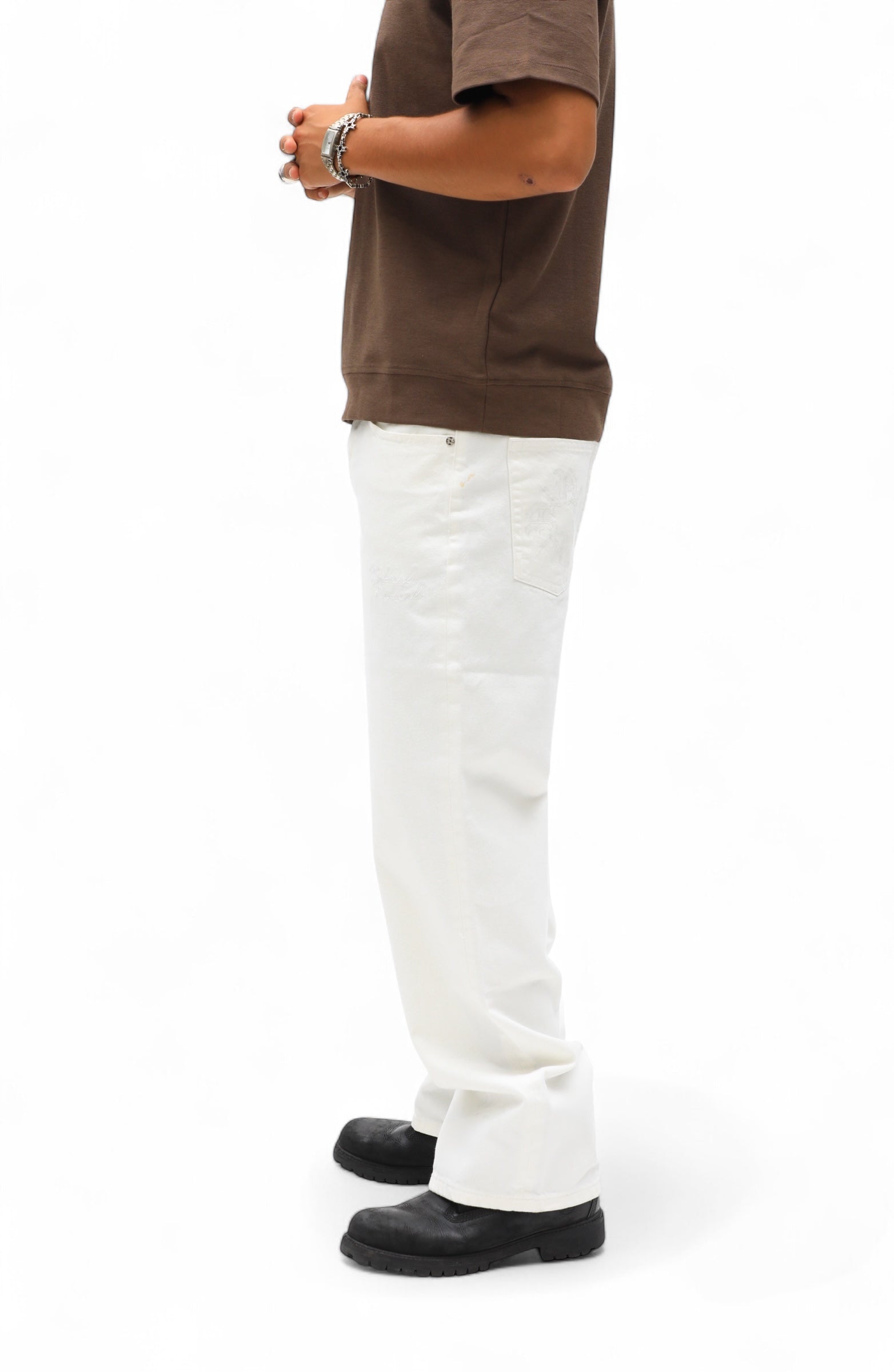 Double Logo Straight Leg Pant