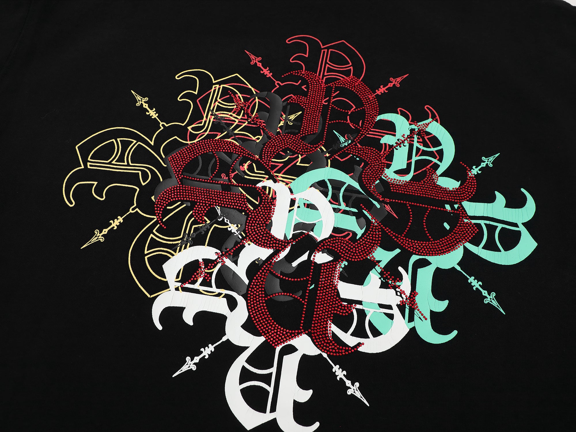 Nokwal Multicolor Cluster Tee- Black