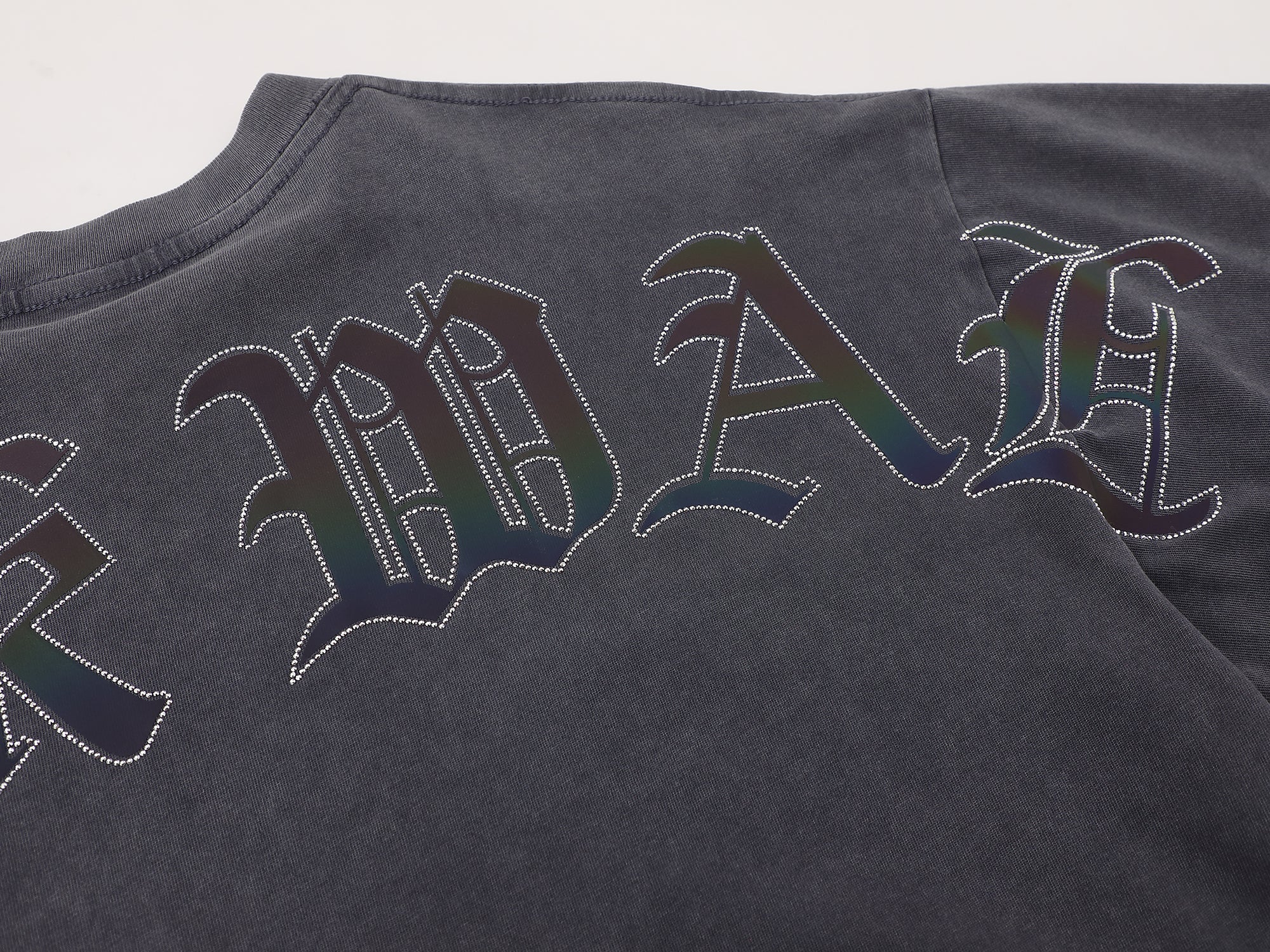 Oversized Damaged Soul Tee -Grey