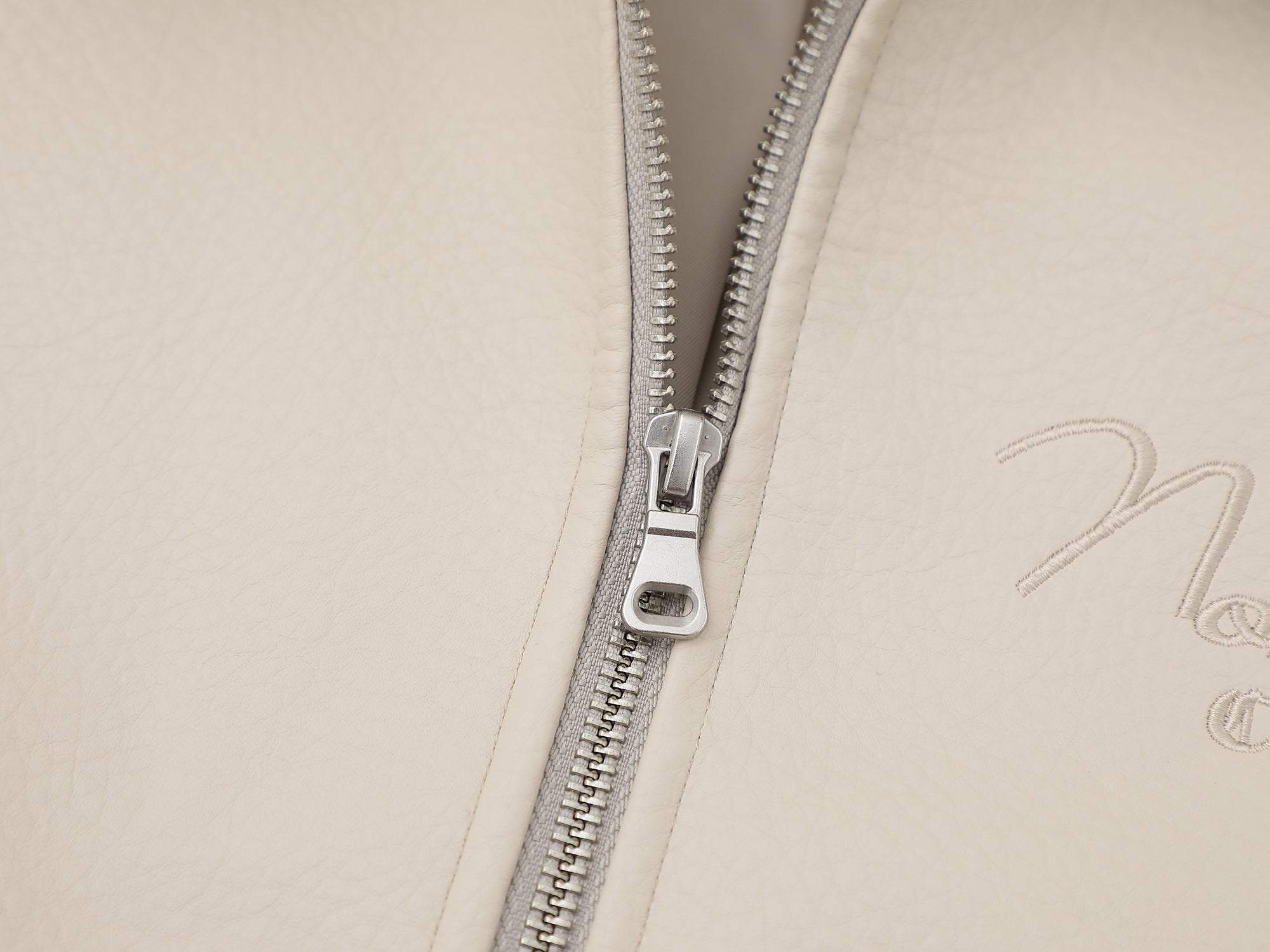 Artisan Leather Jacket- Cream