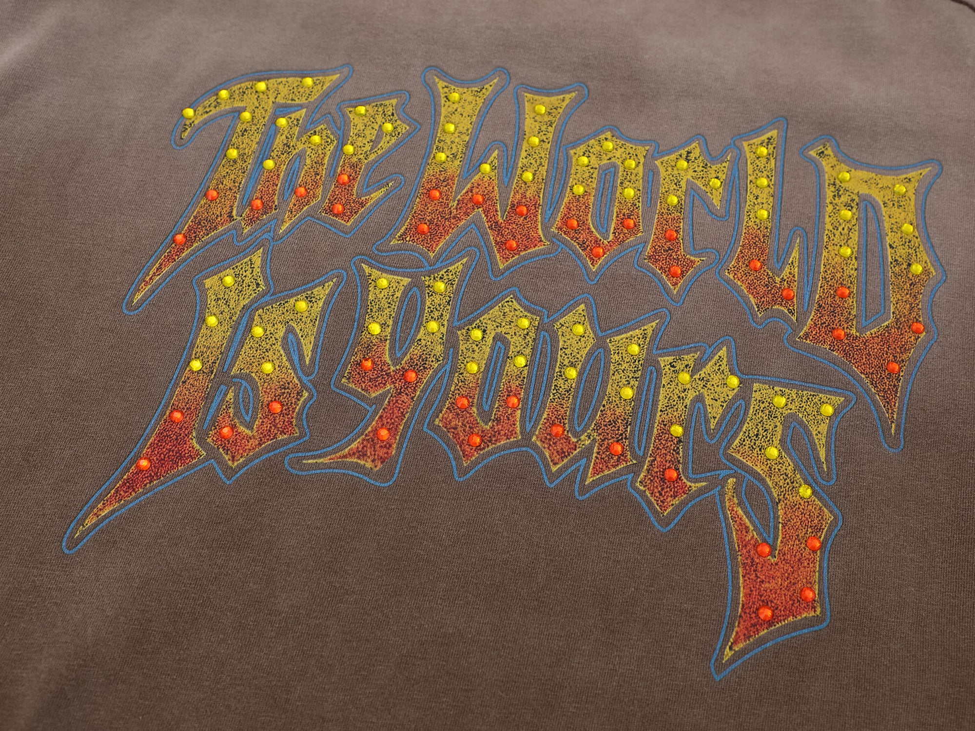 The World is Yours Tee- Brown