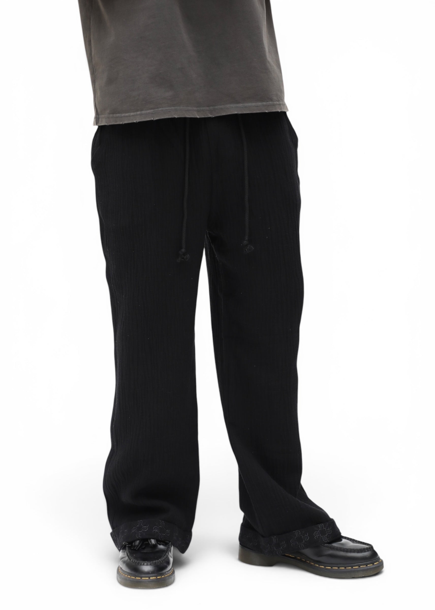 Flow Texture Pants- Black