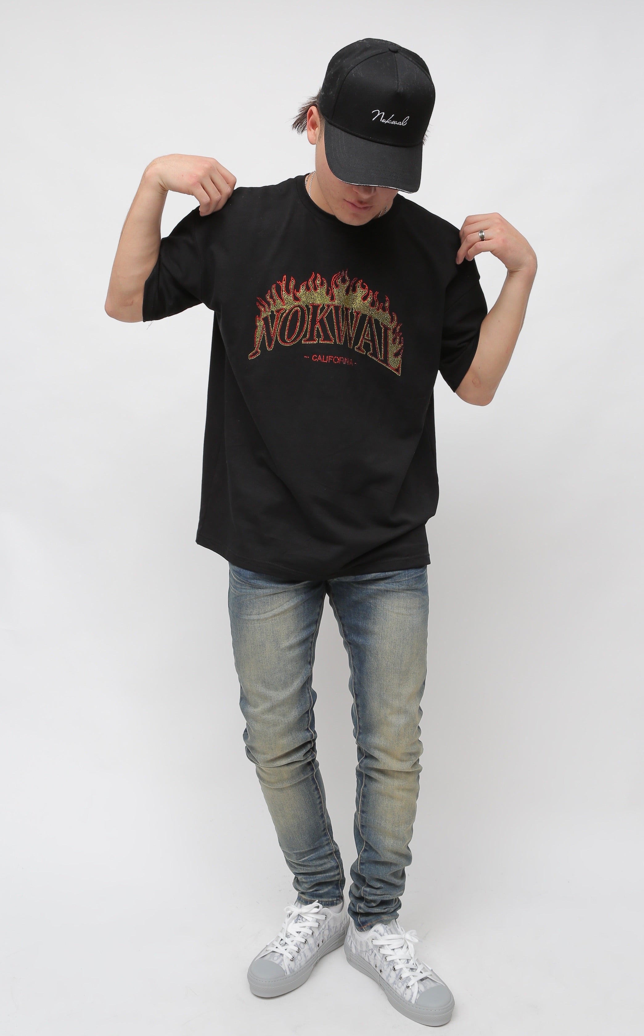 Whiskey Faded Wash Skinny Denim
