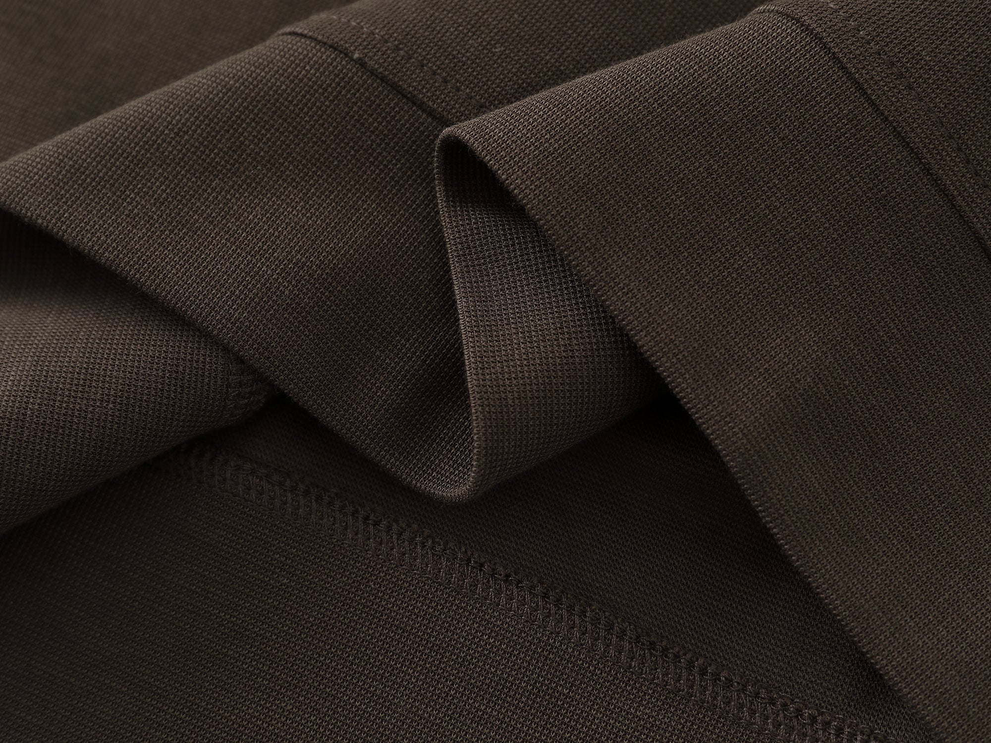 Monogram Embroidered Polo -Brown