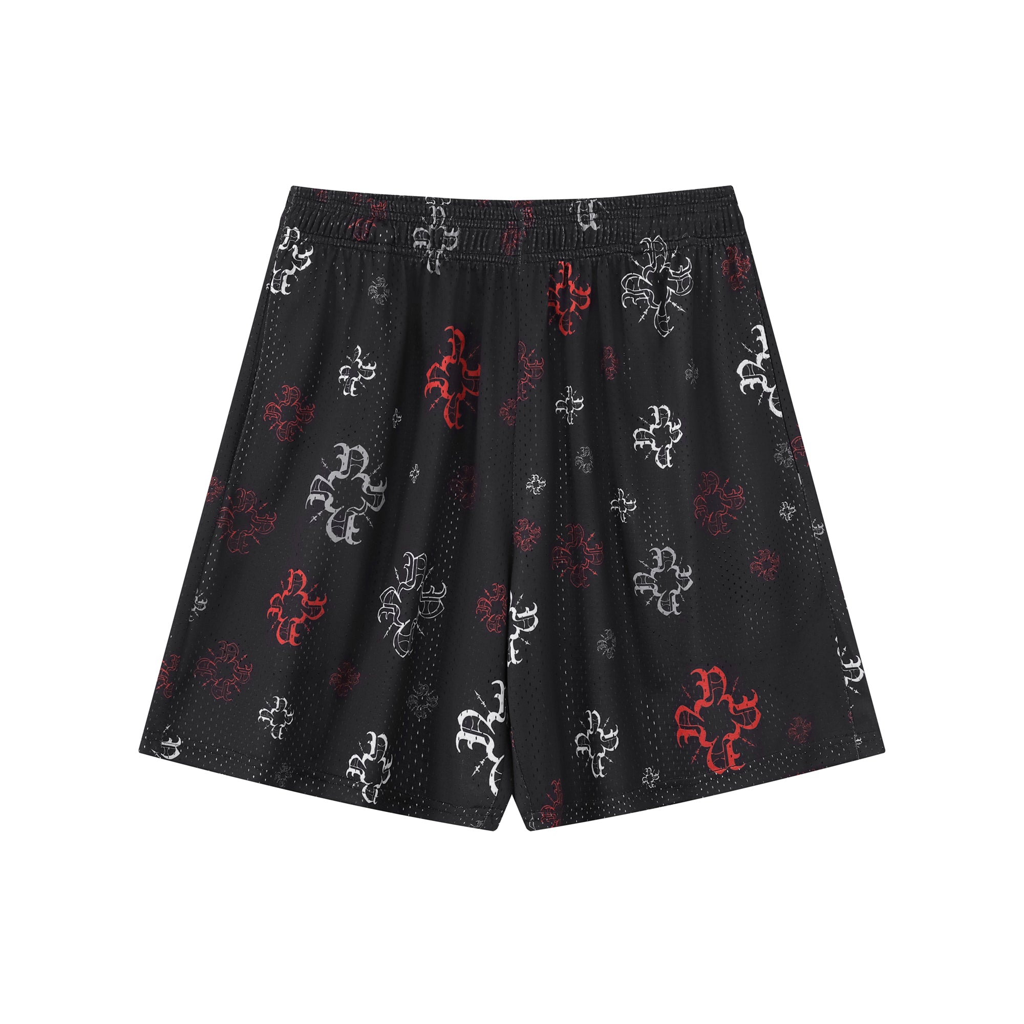 Black Multi Monogram Mesh Shorts
