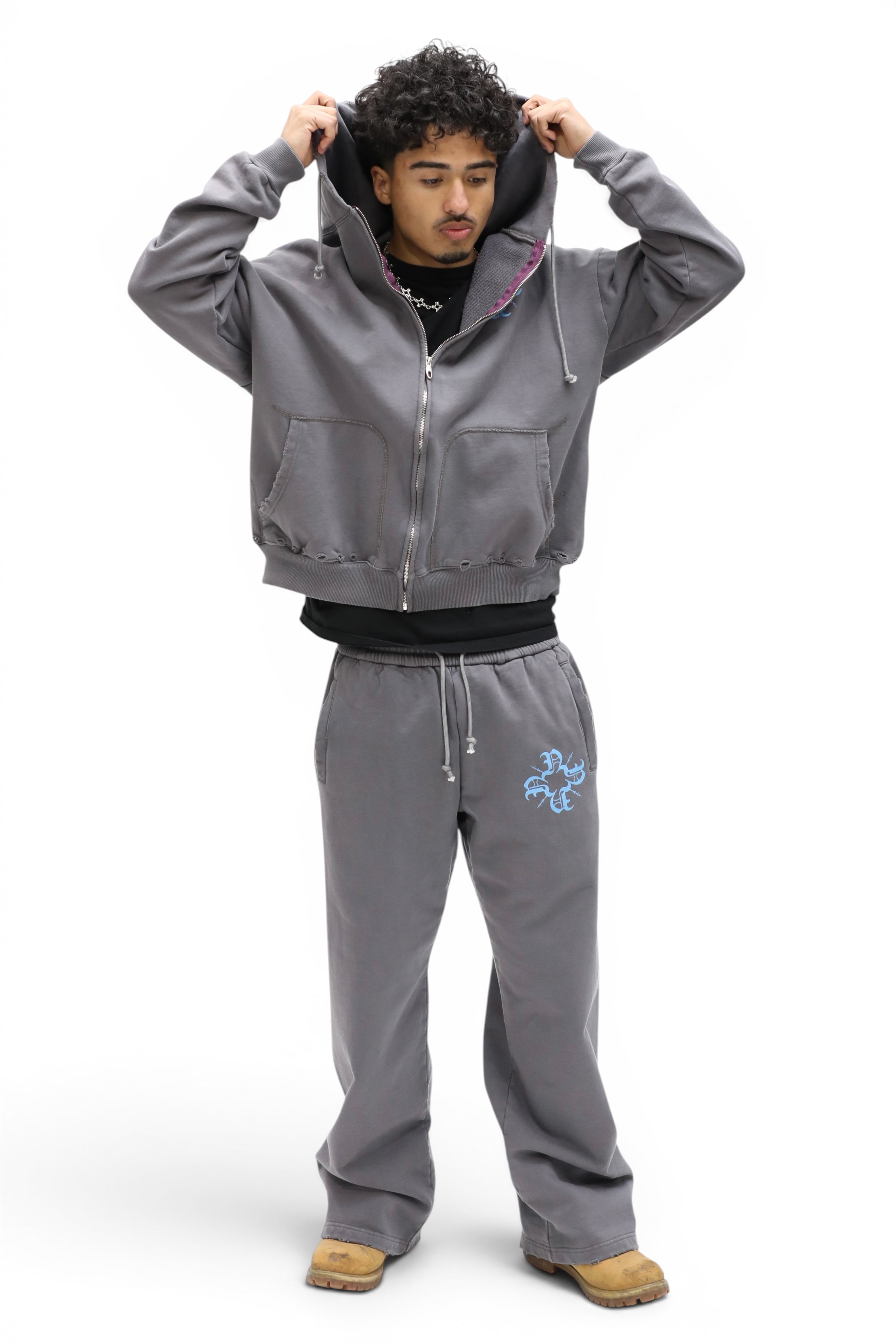 Essential Monogram Zip Up