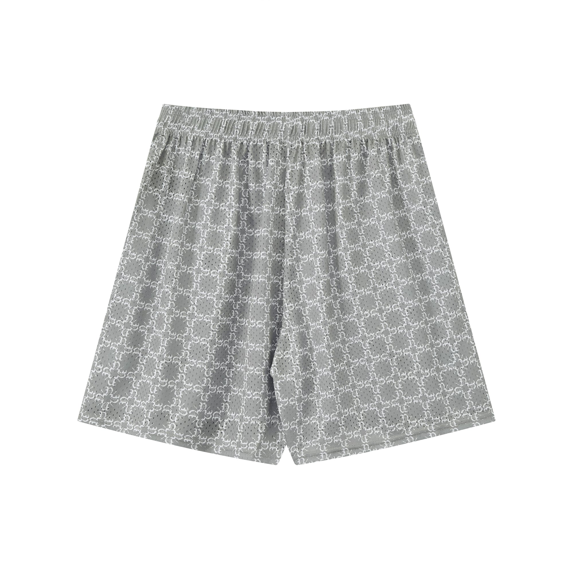 All Over Monogram Pattern Mesh Shorts