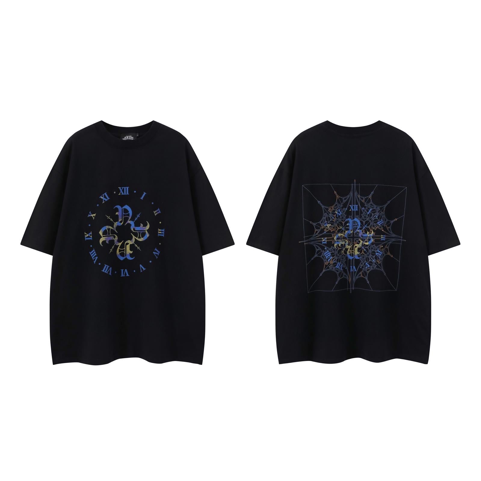 Monogram Clock Tee -Black