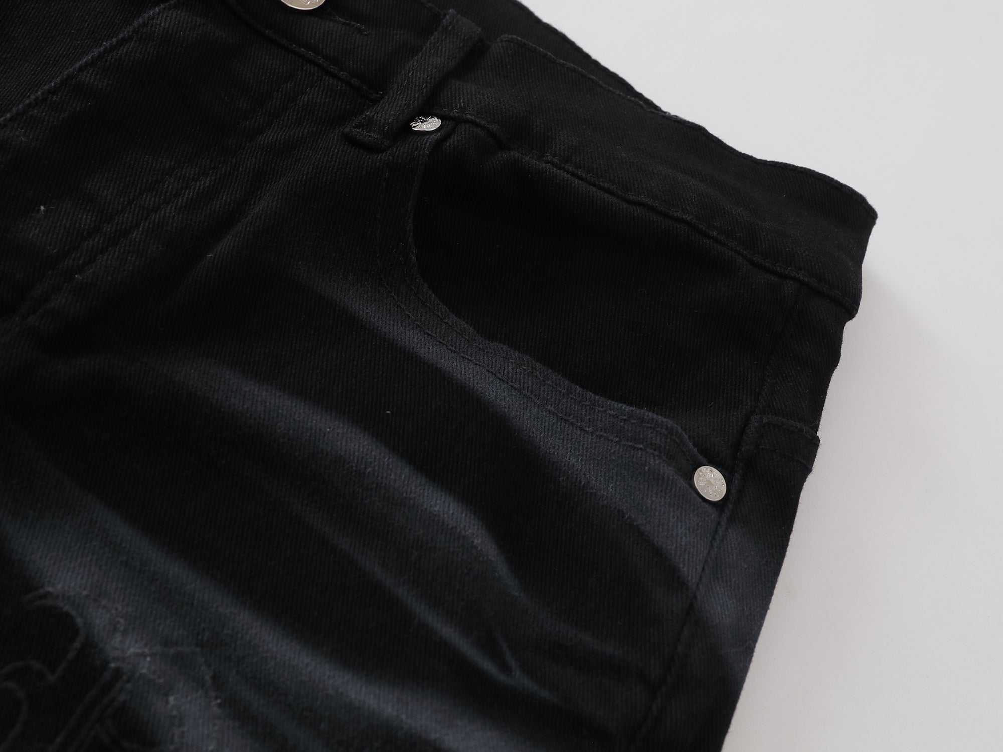 Shadow Monogram Flare Denim – Black