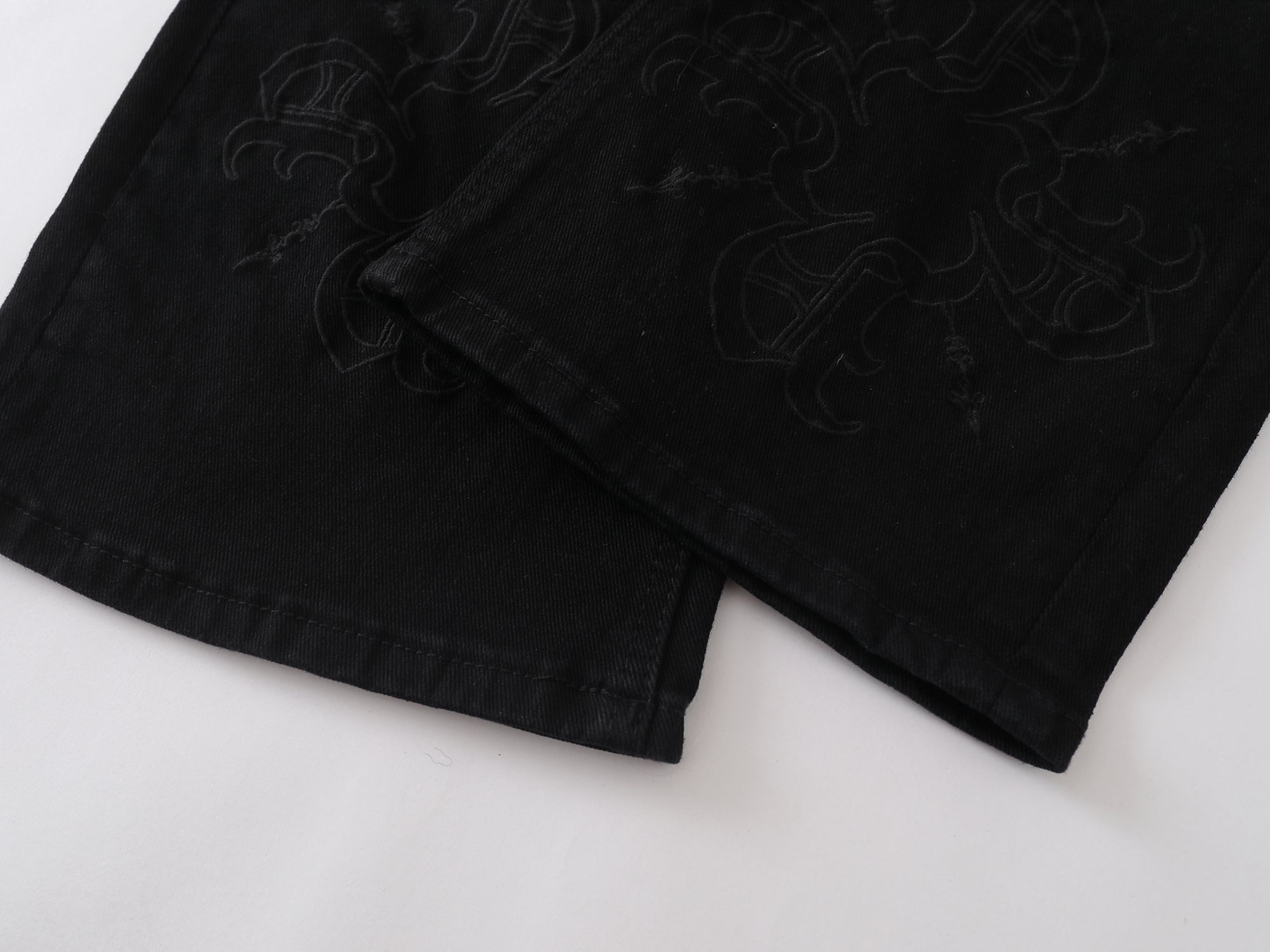 Shadow Monogram Flare Denim – Black
