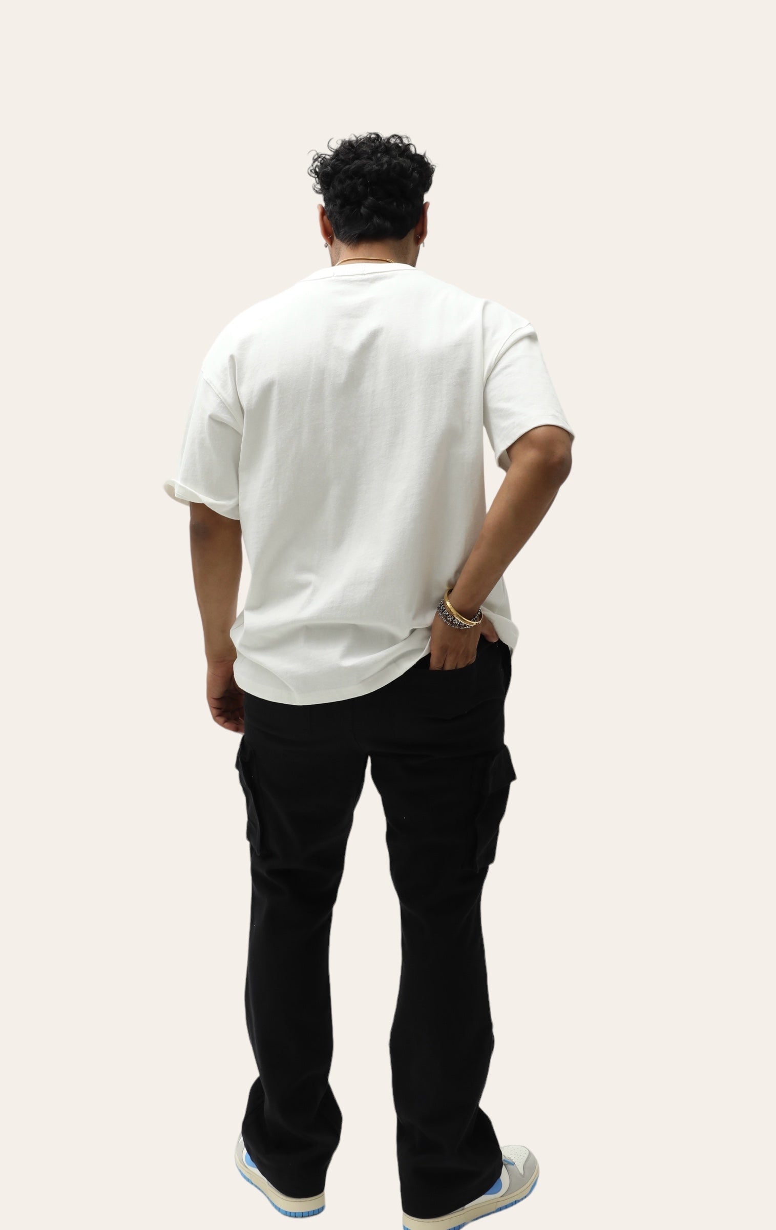 320 Reverse Collar Heavy Cotton T-Shirt - White
