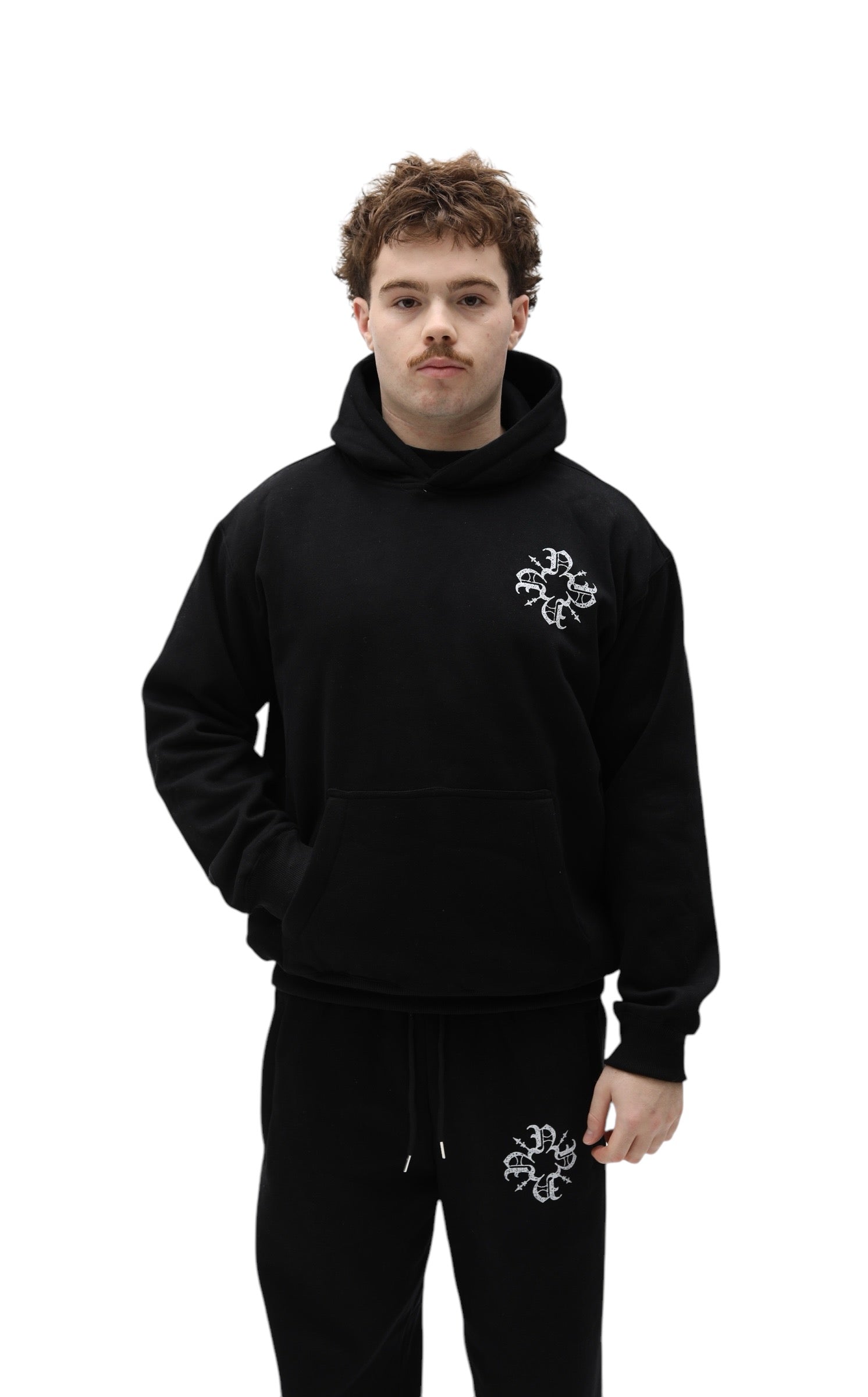 Monogram Essential Hoodie Black