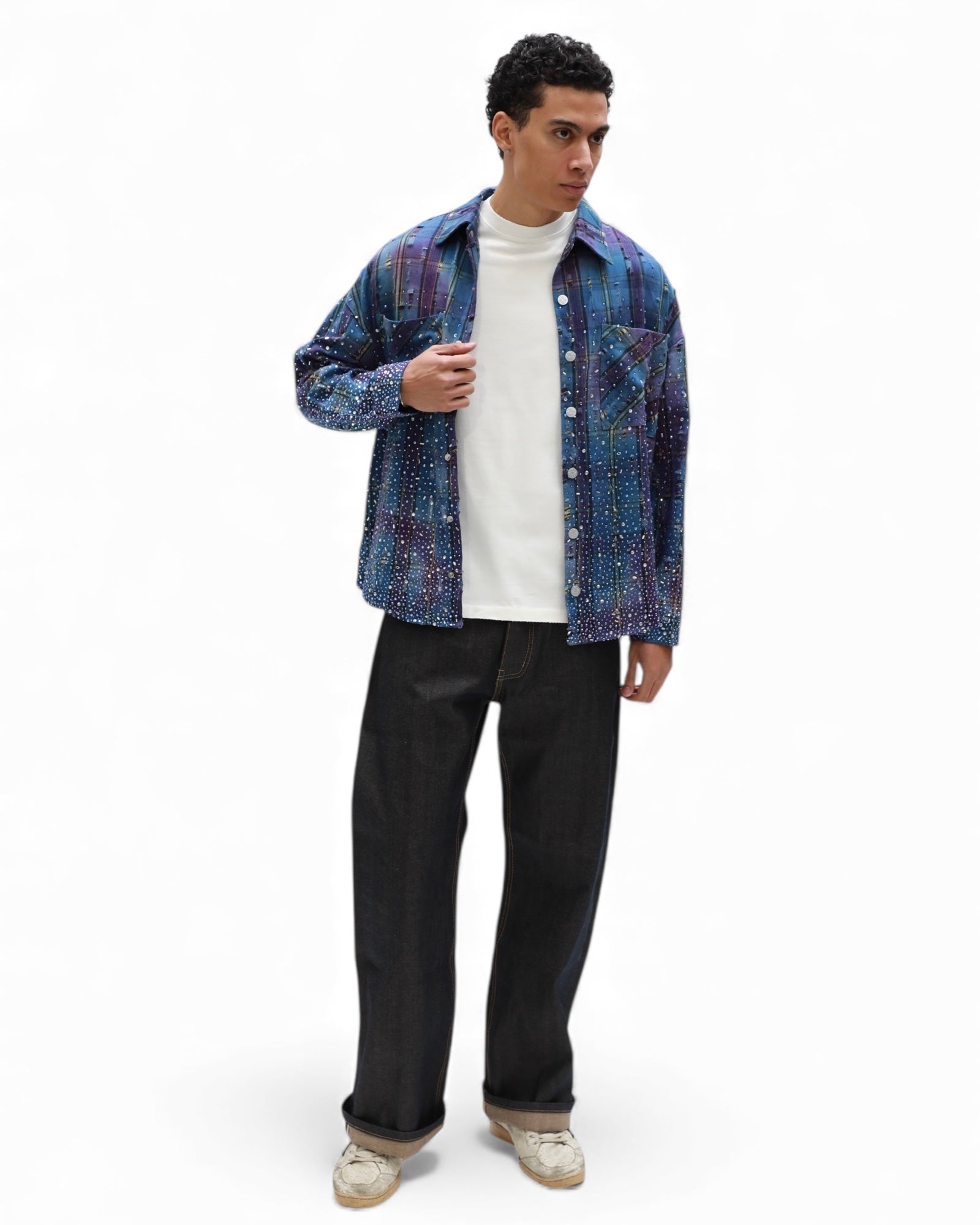 Galaxy Rhinestone Flannel