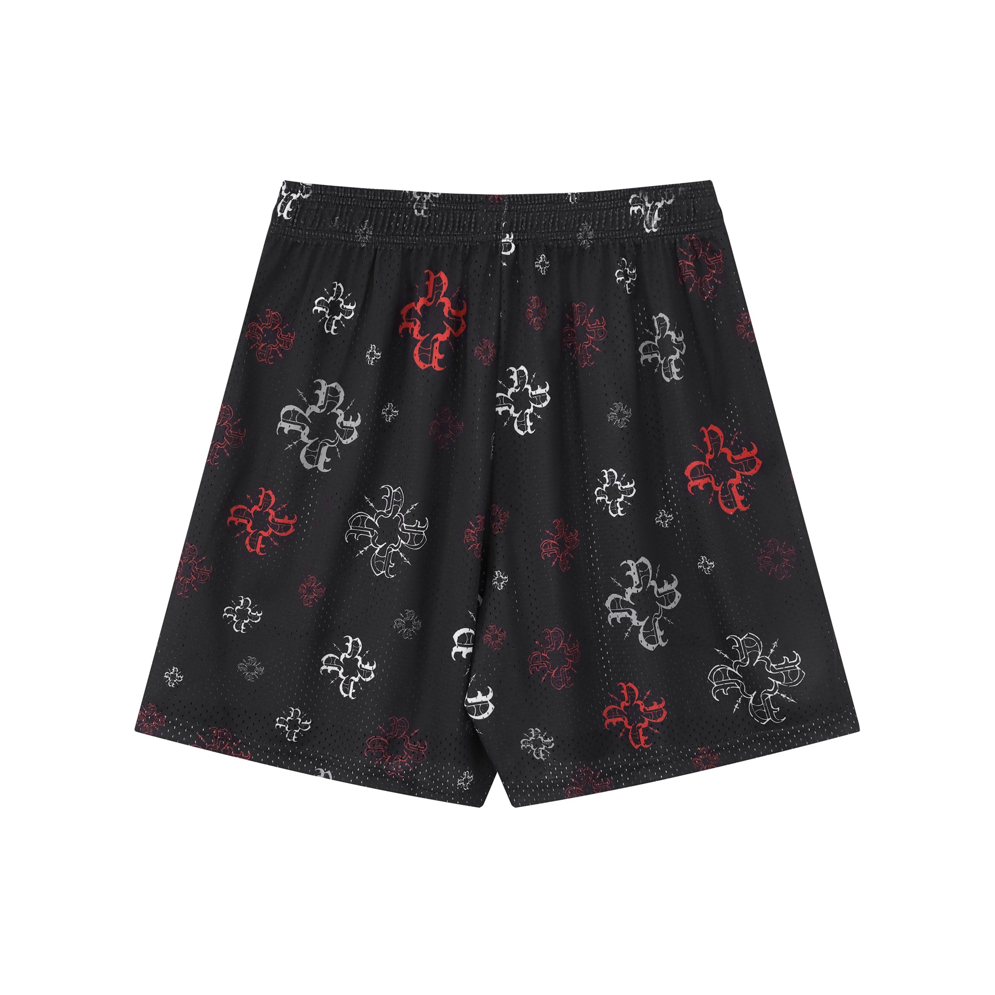 Black Multi Monogram Mesh Shorts