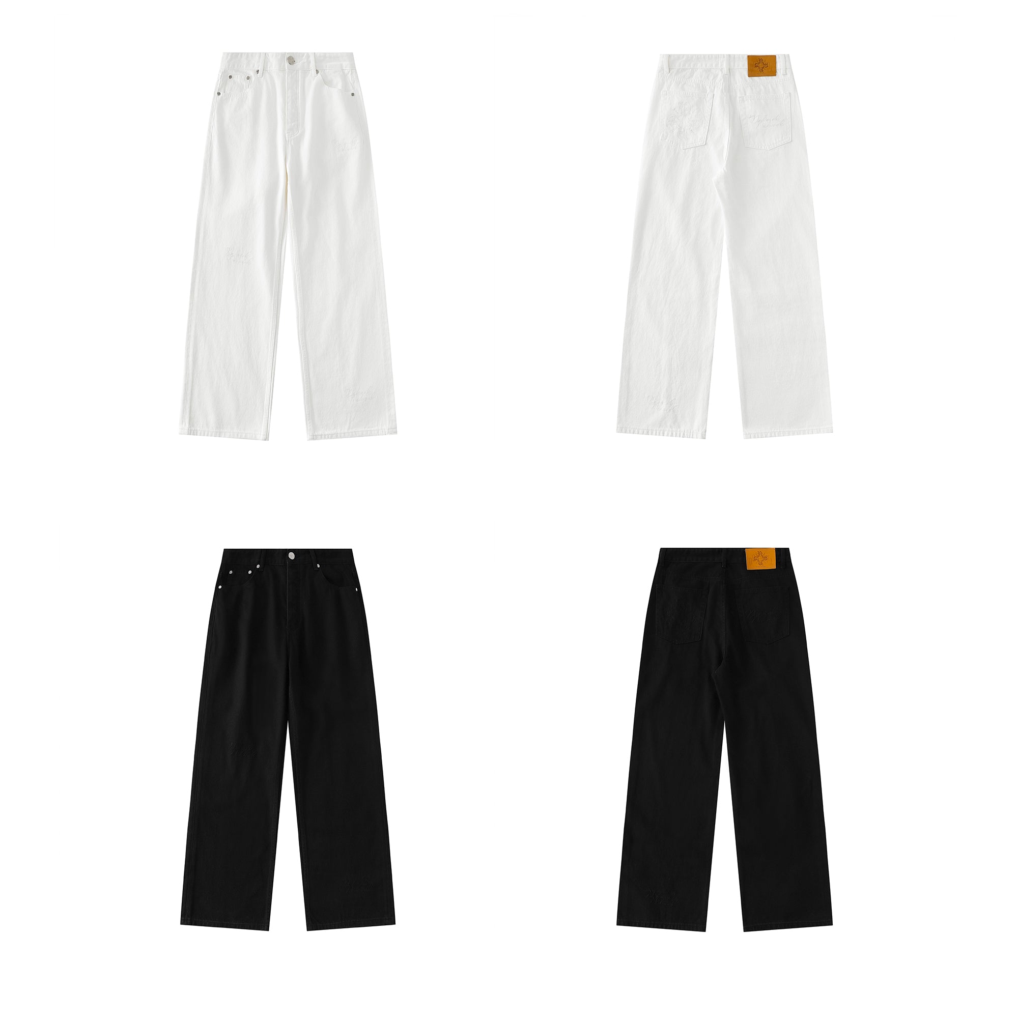 Double Logo Straight Leg Pant