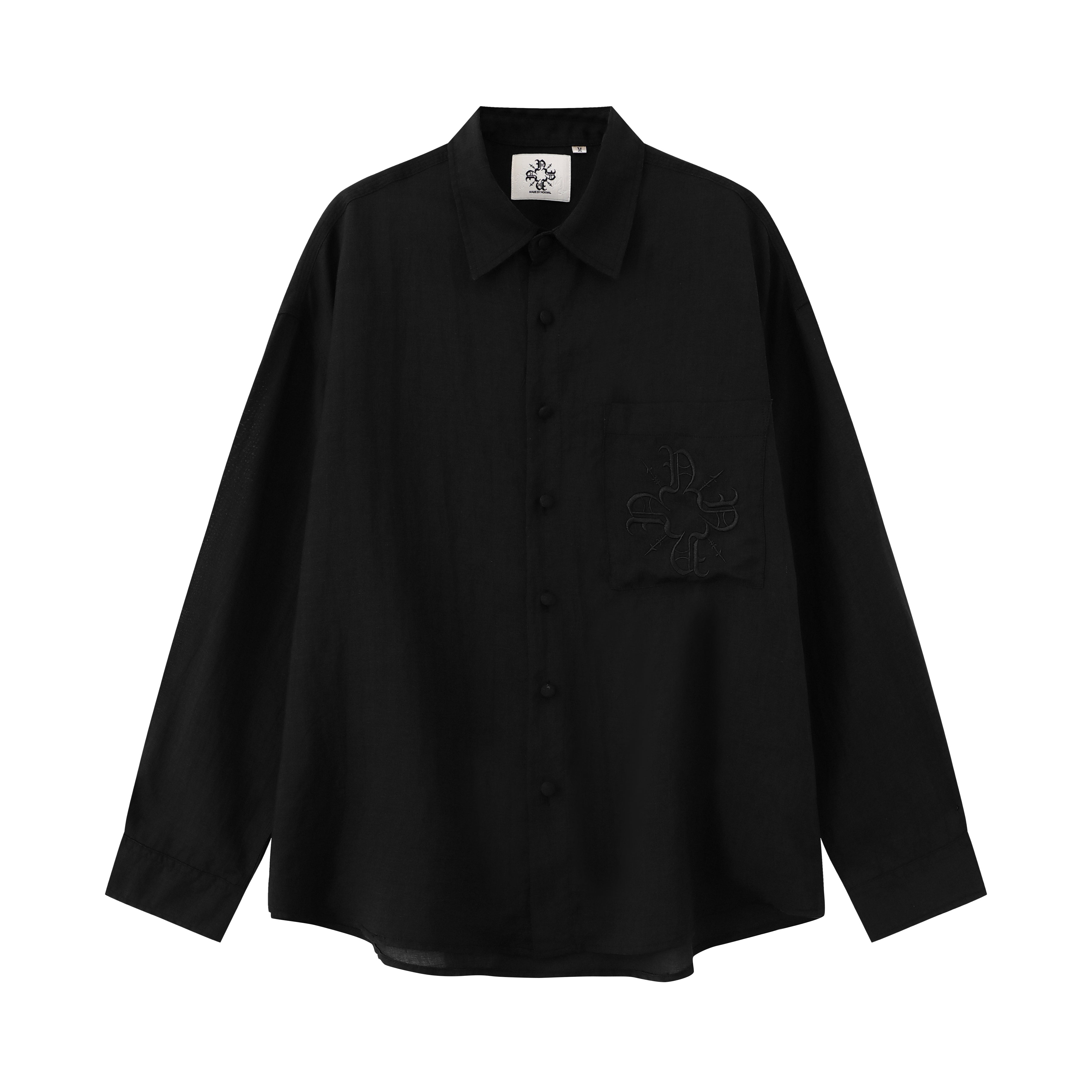 Long Sleeve Button Down Monogram Bloom Shirt