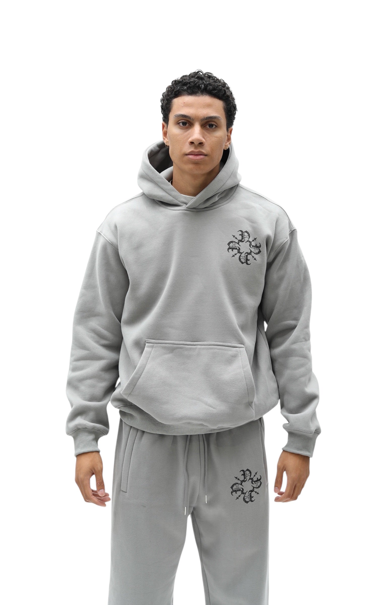 Monogram Essential Hoodie Grey