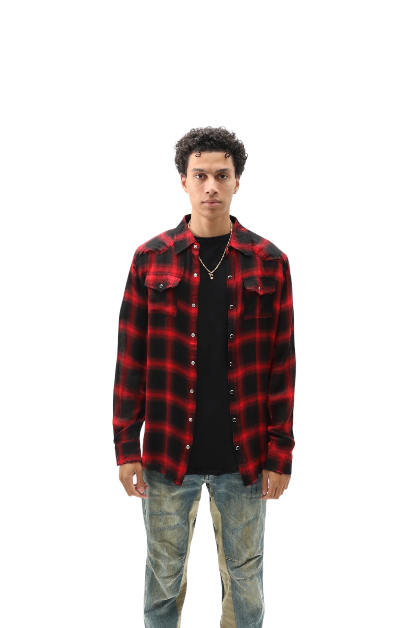 Soft Cotton Plaid Flannel Red/Black